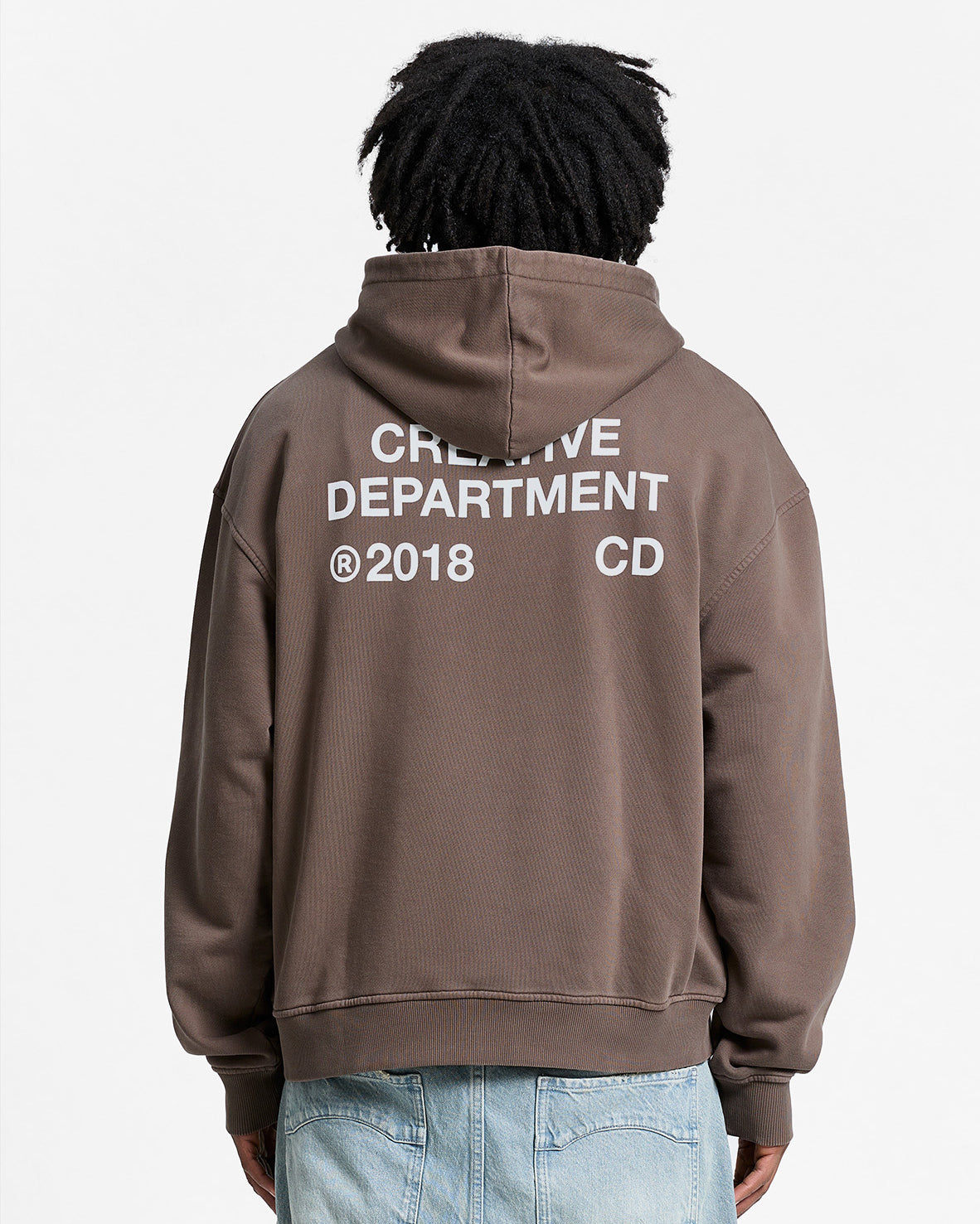 Brown Creative  Dept Zip Hoodie