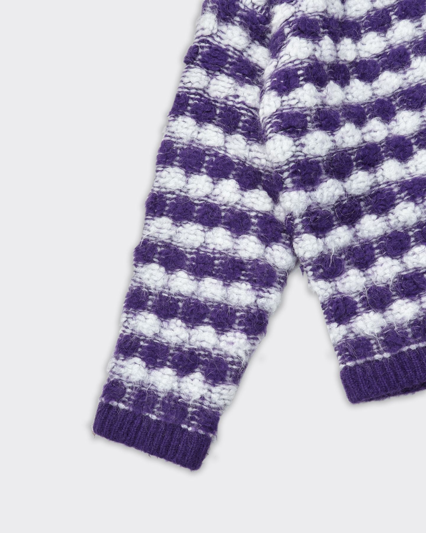 Cardigan PUFF MOHAIR KNIT OVERSIZE Viola