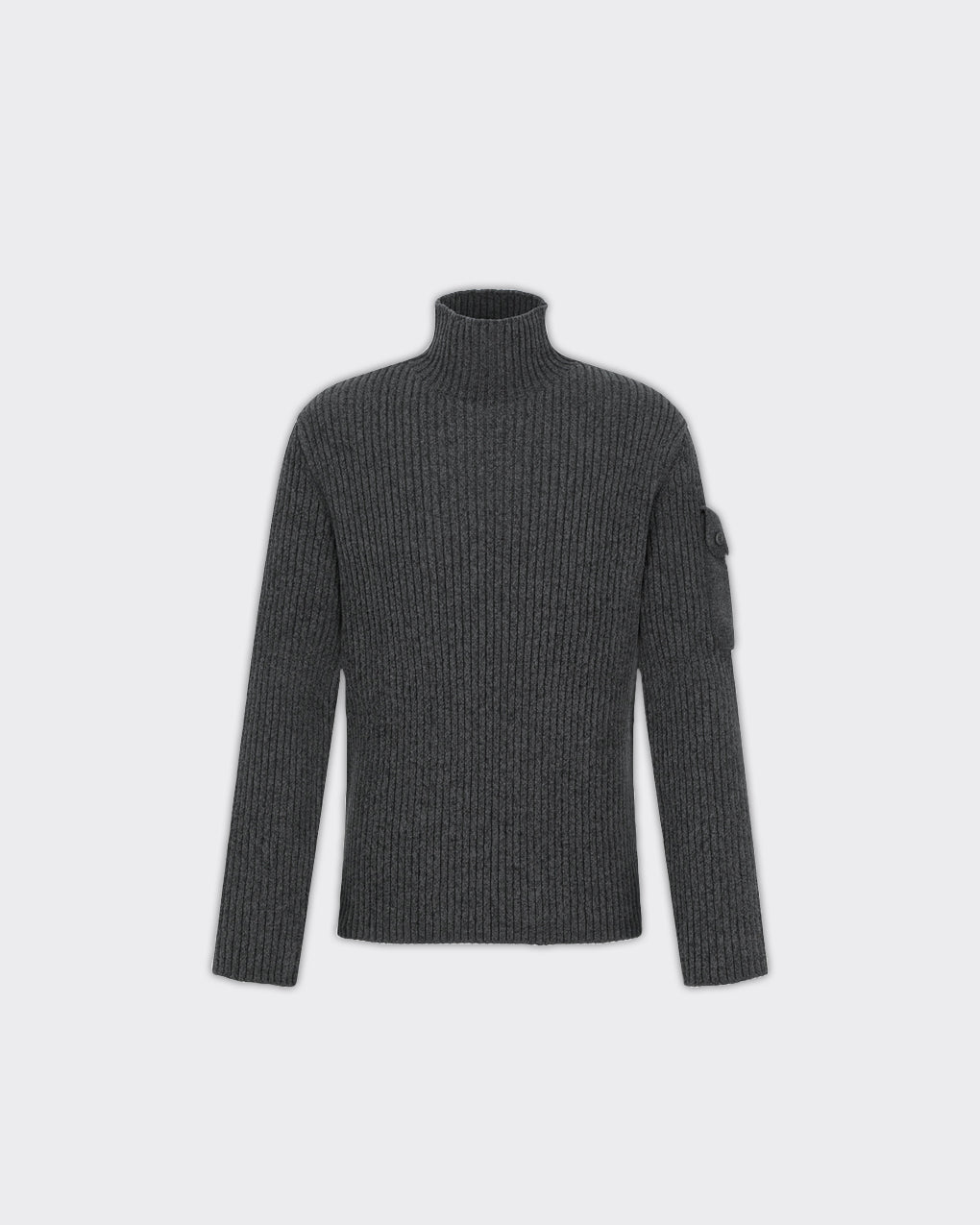 Maglione Ribbed Velvet Knit Charcoal
