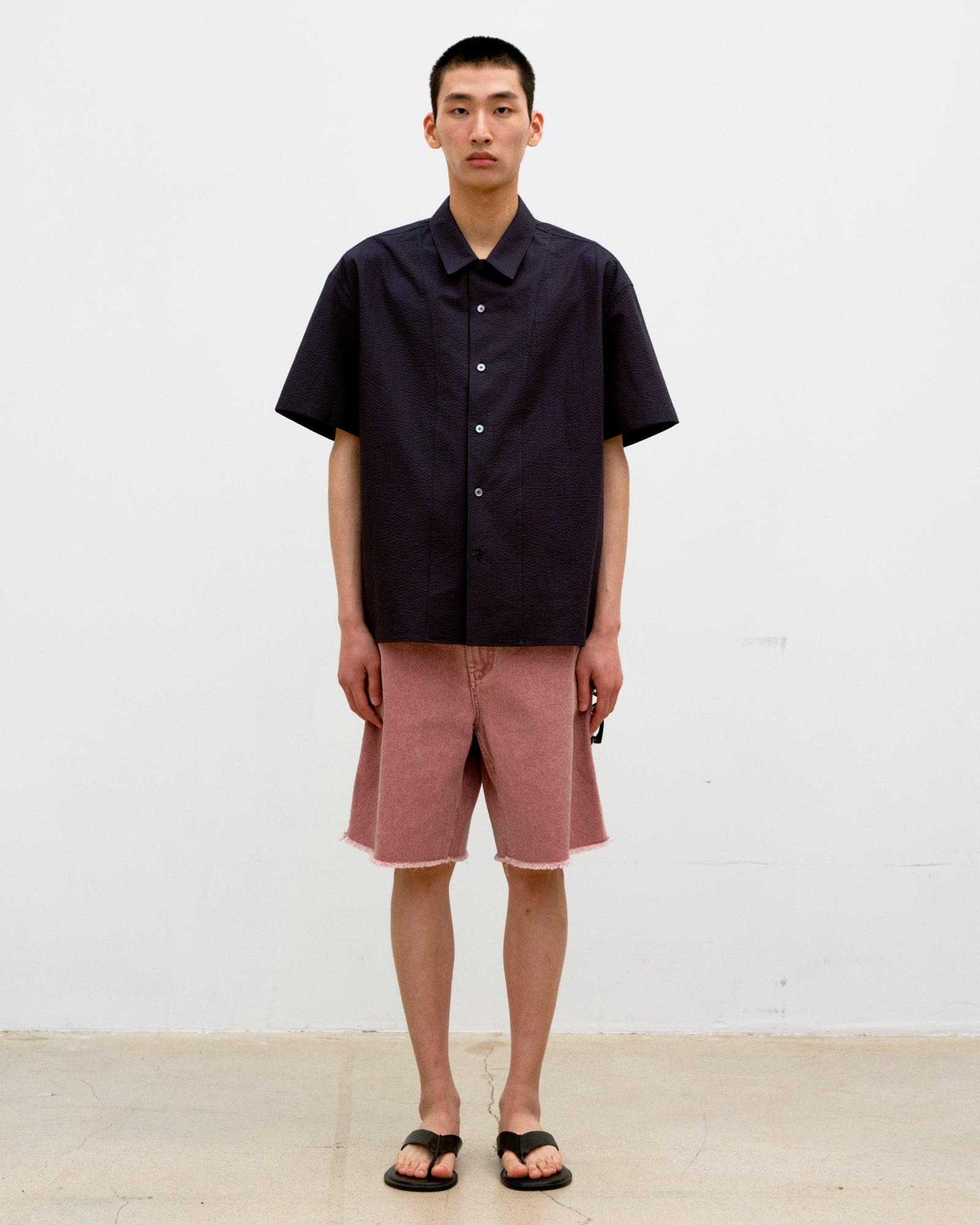 Shorts Cut Off Washed Light Pink