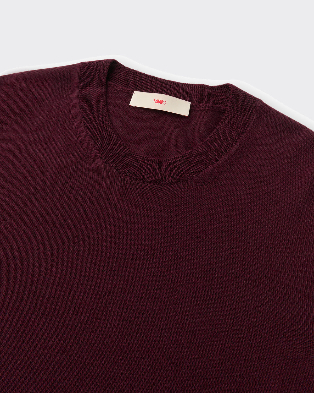Knit Oblique Side Wine