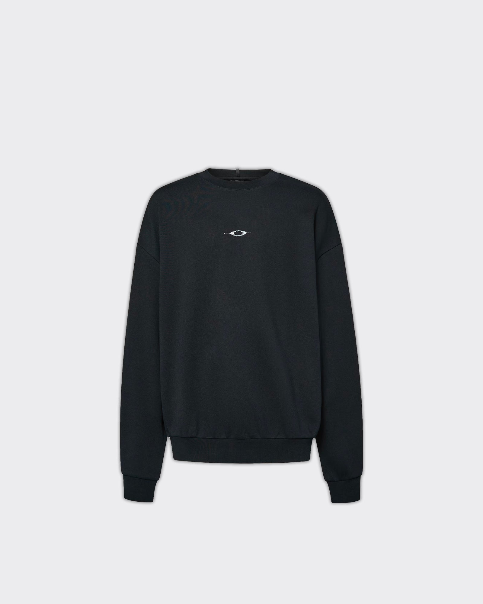 Felpa Crewneck Stacked Metal Nero