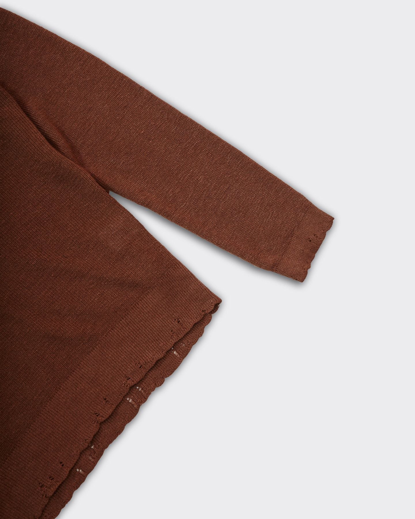 Brown Linen Sweater