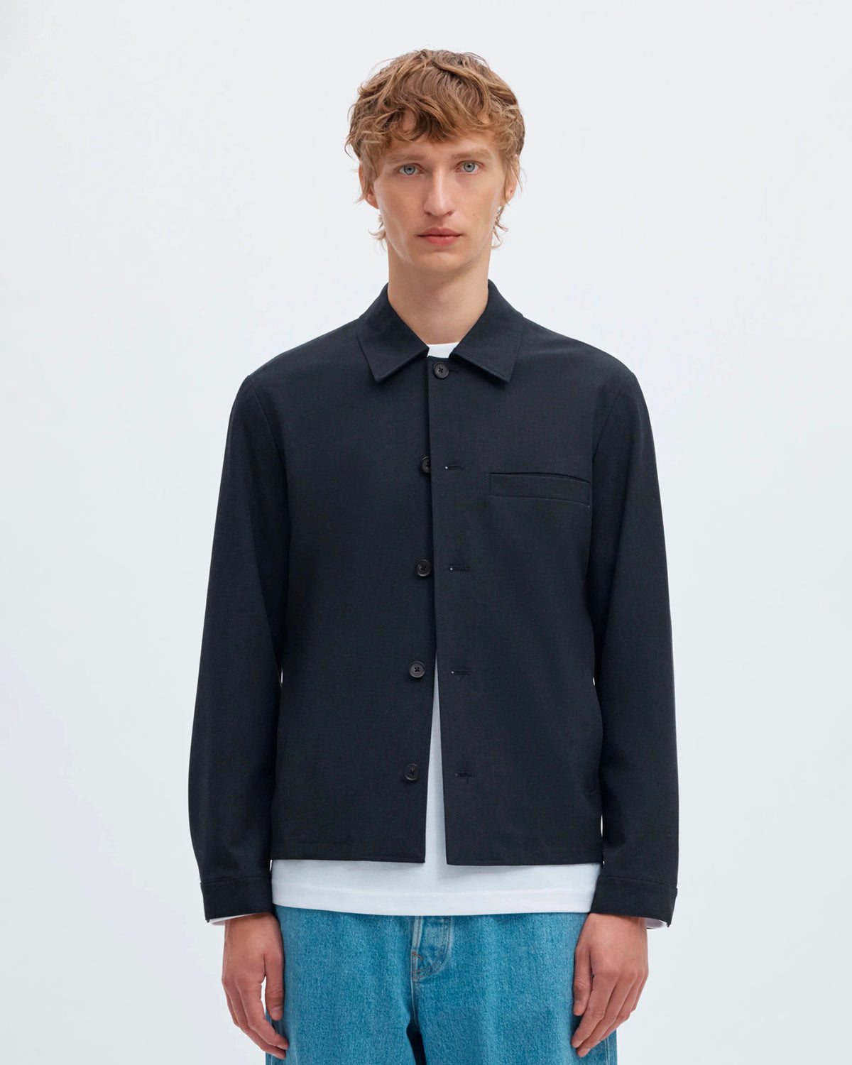 Giacca Overshirt Robert Dark Sapphire