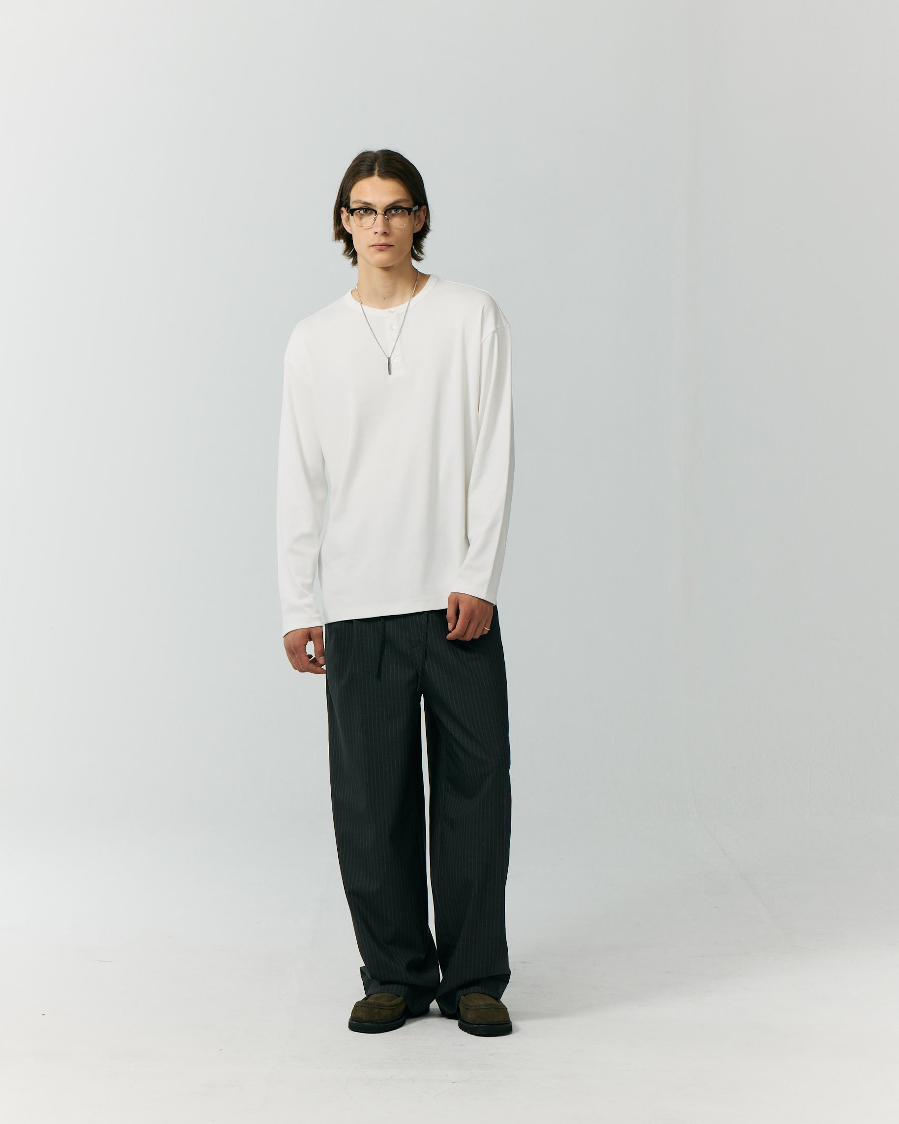 Longsleeve Unisex Henry-Neck Bianca