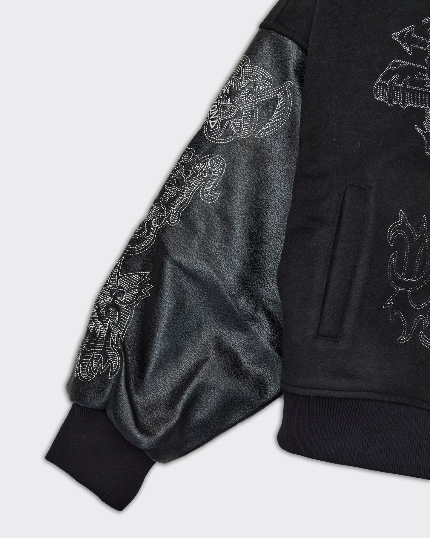 Varsity Angel of Death Jacket Black