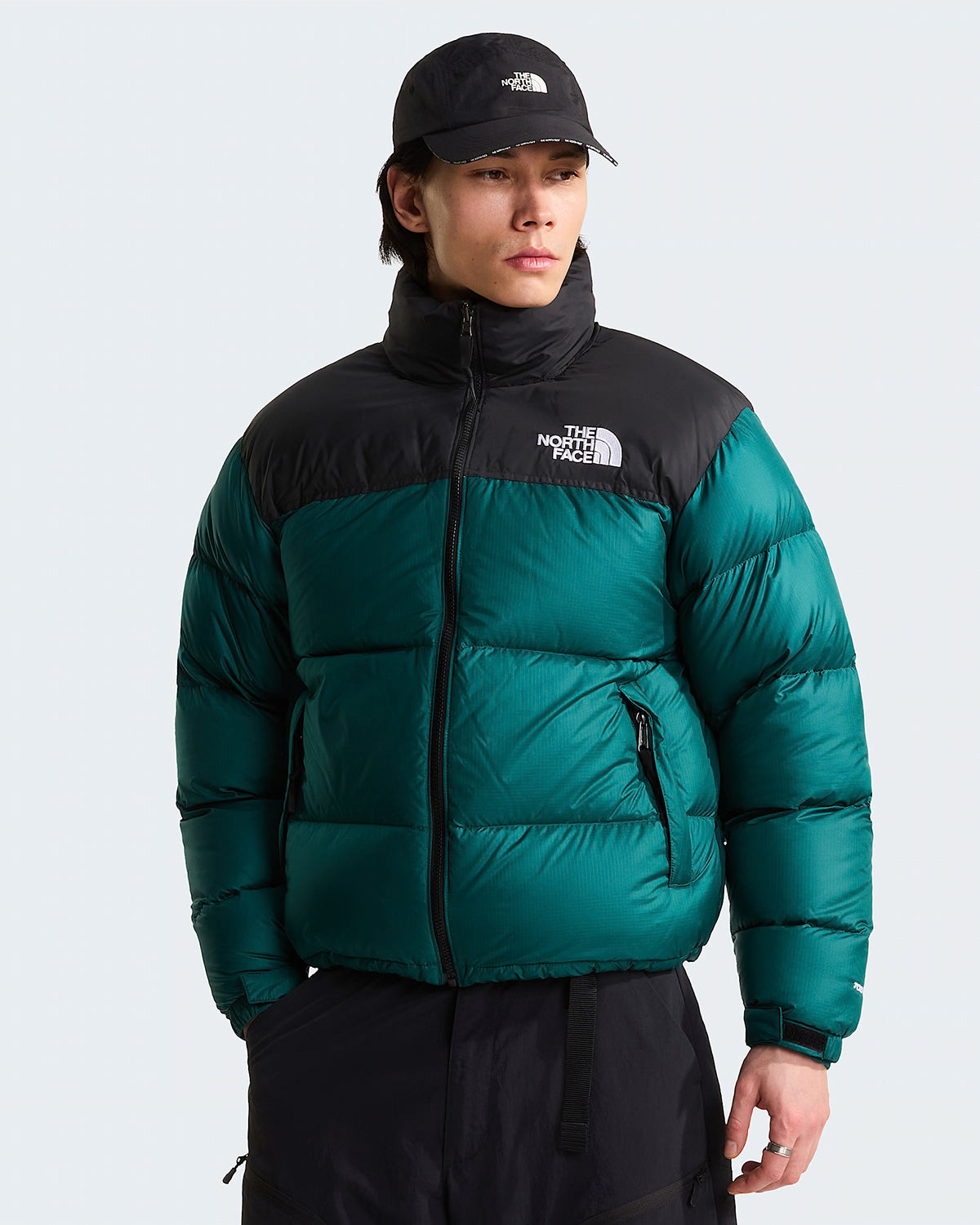 Giacca Nuptse Retro 1996 Pacific Teal/Black