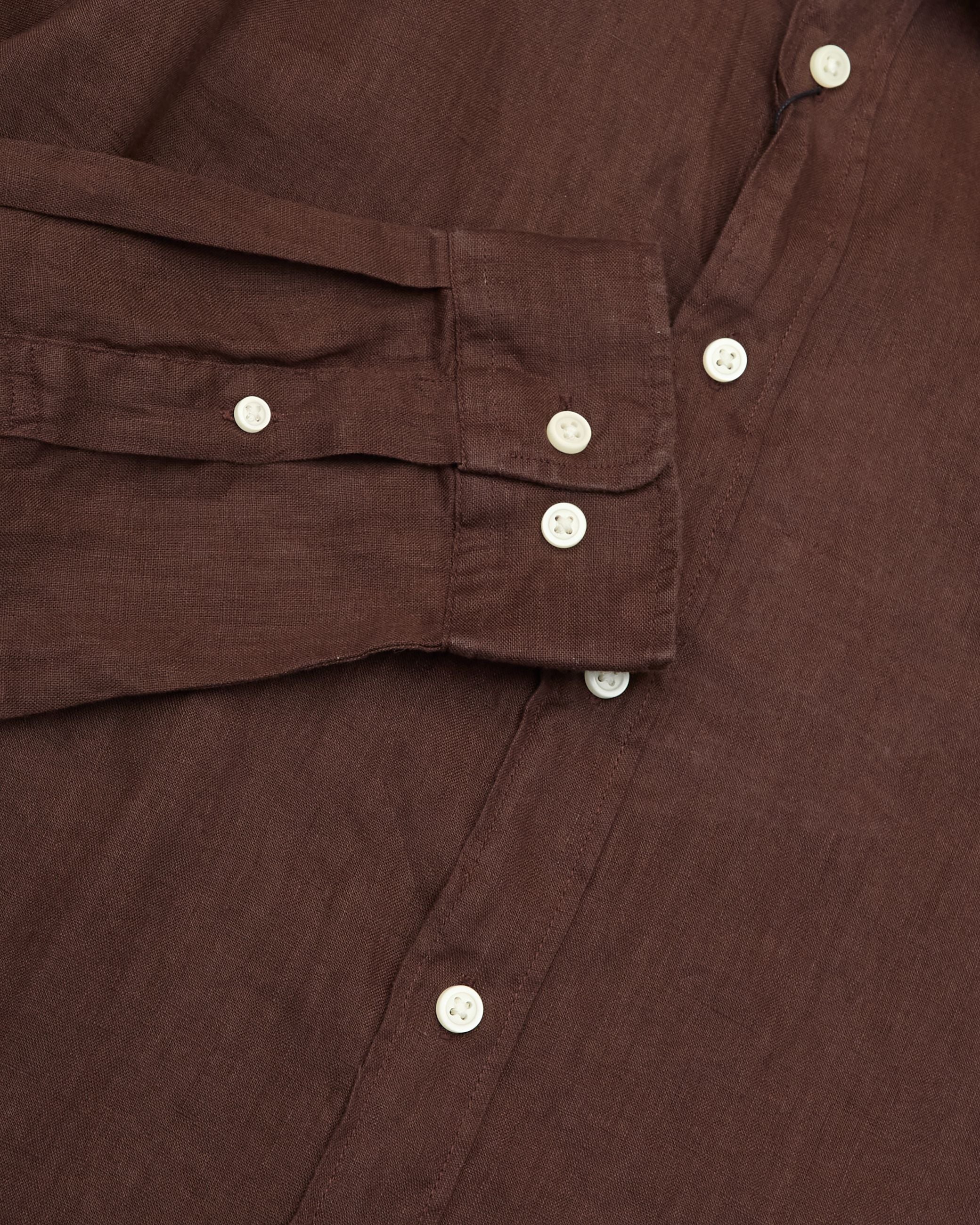 Camicia Regkylian Linen Marrone