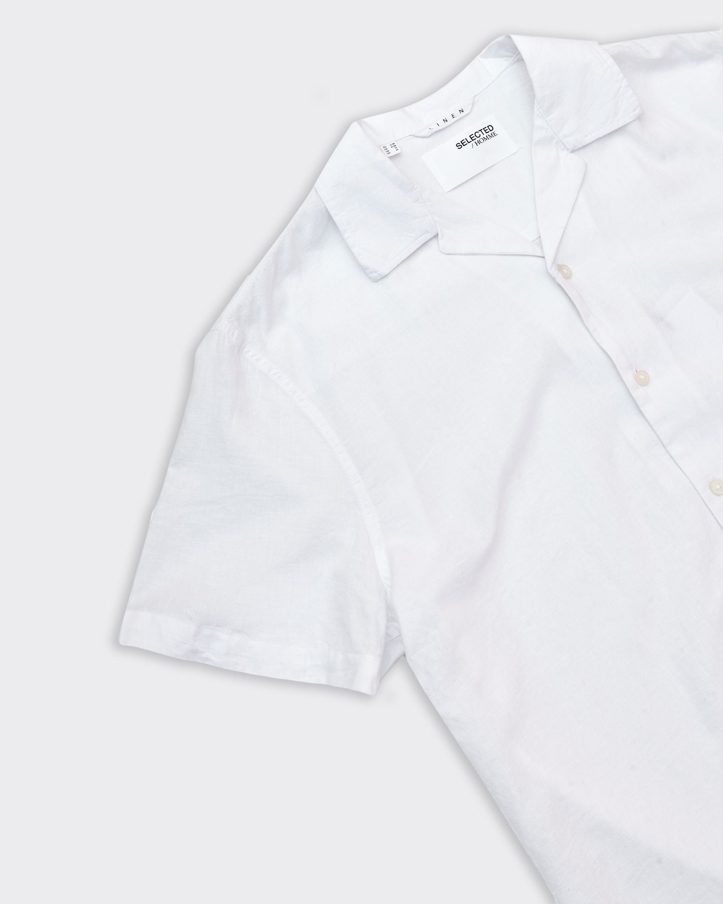 Linen Resort Shirt White