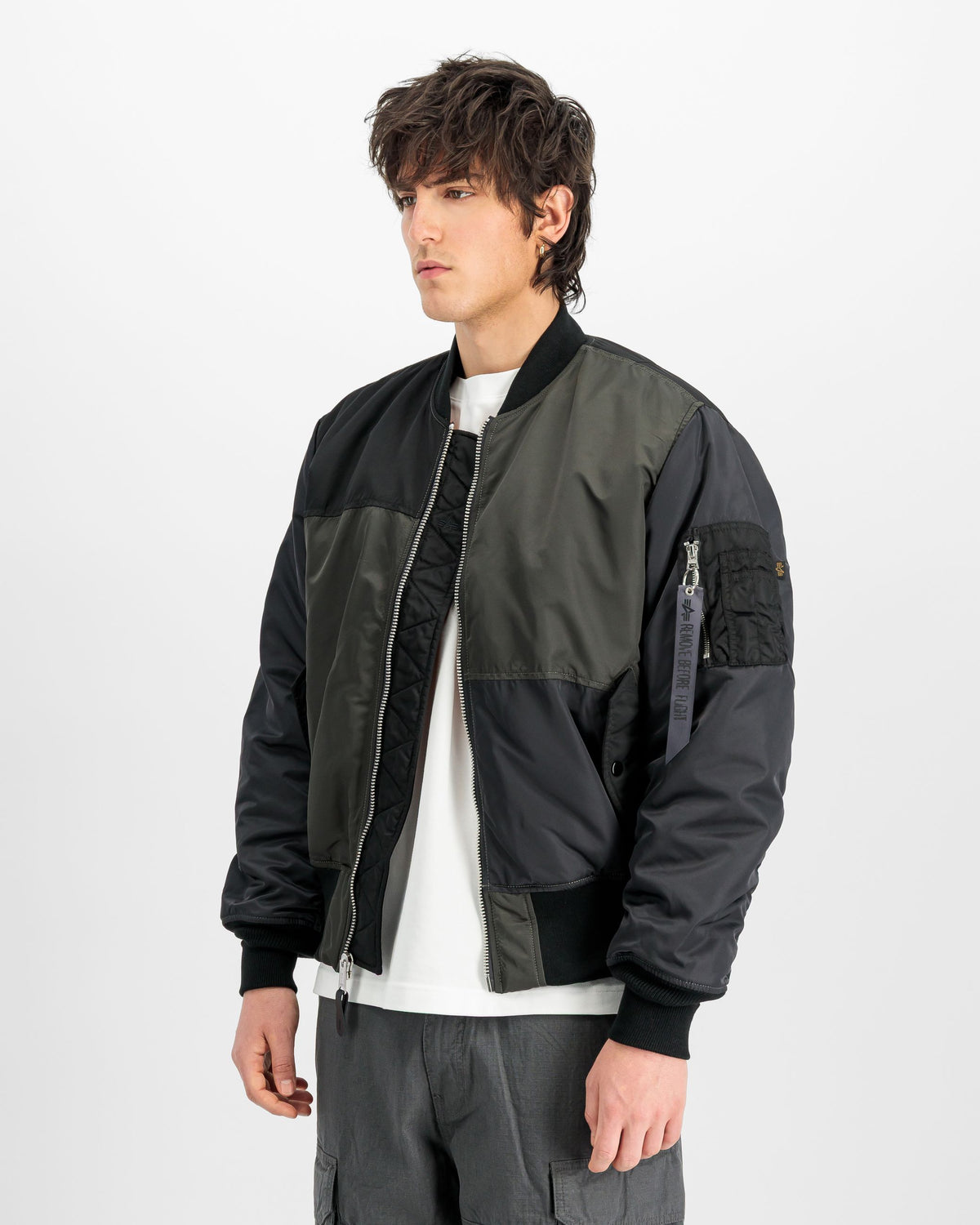 Bomber MA-1 Tricolor Nero