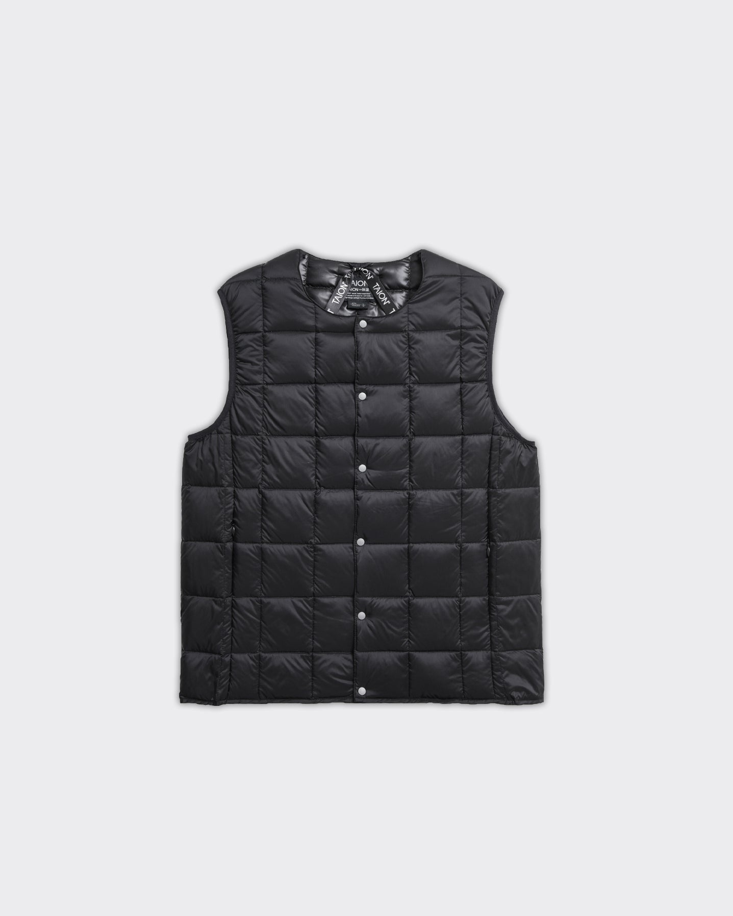 Vest Crewneck Button Down Nero