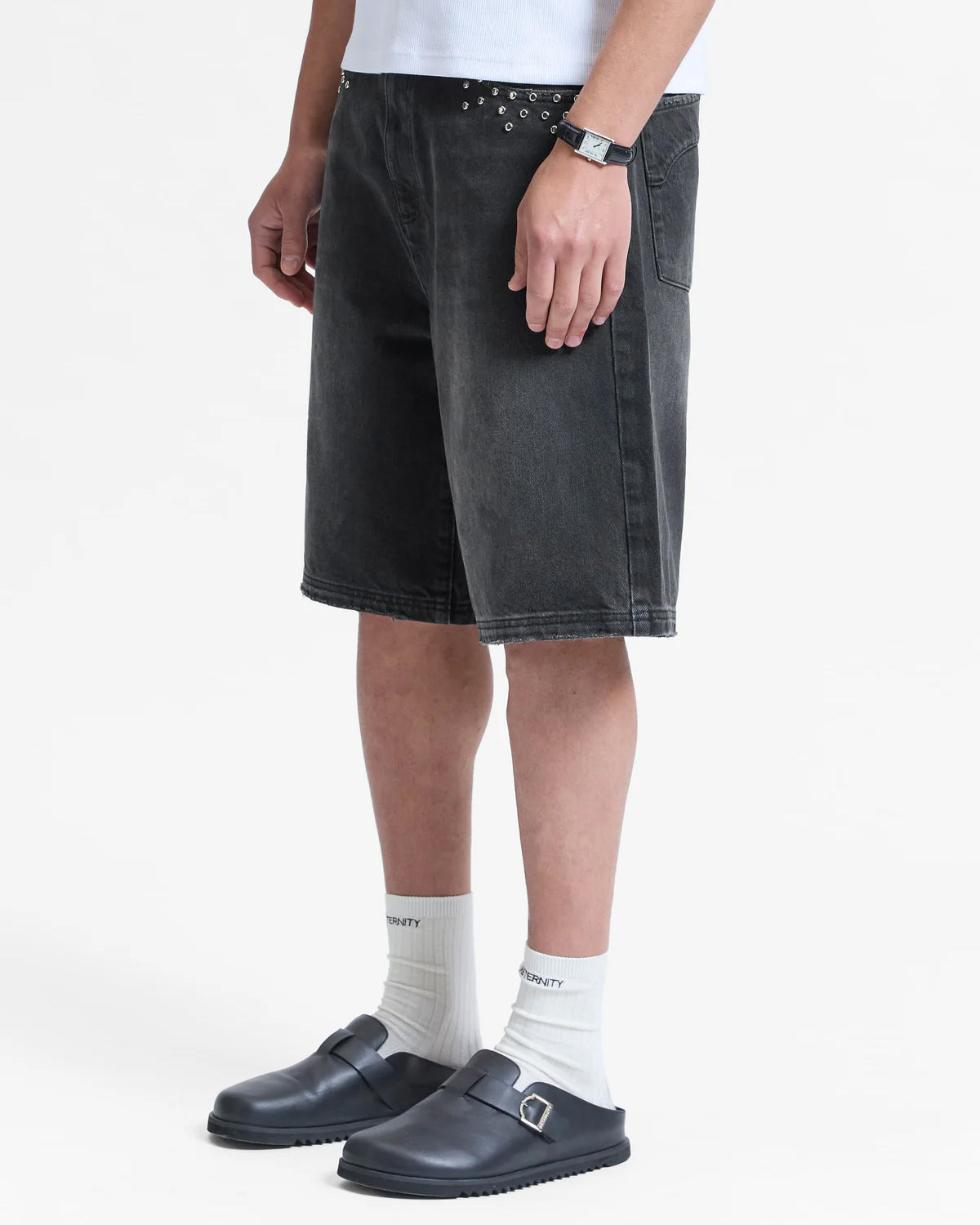 Studded Shorts Black