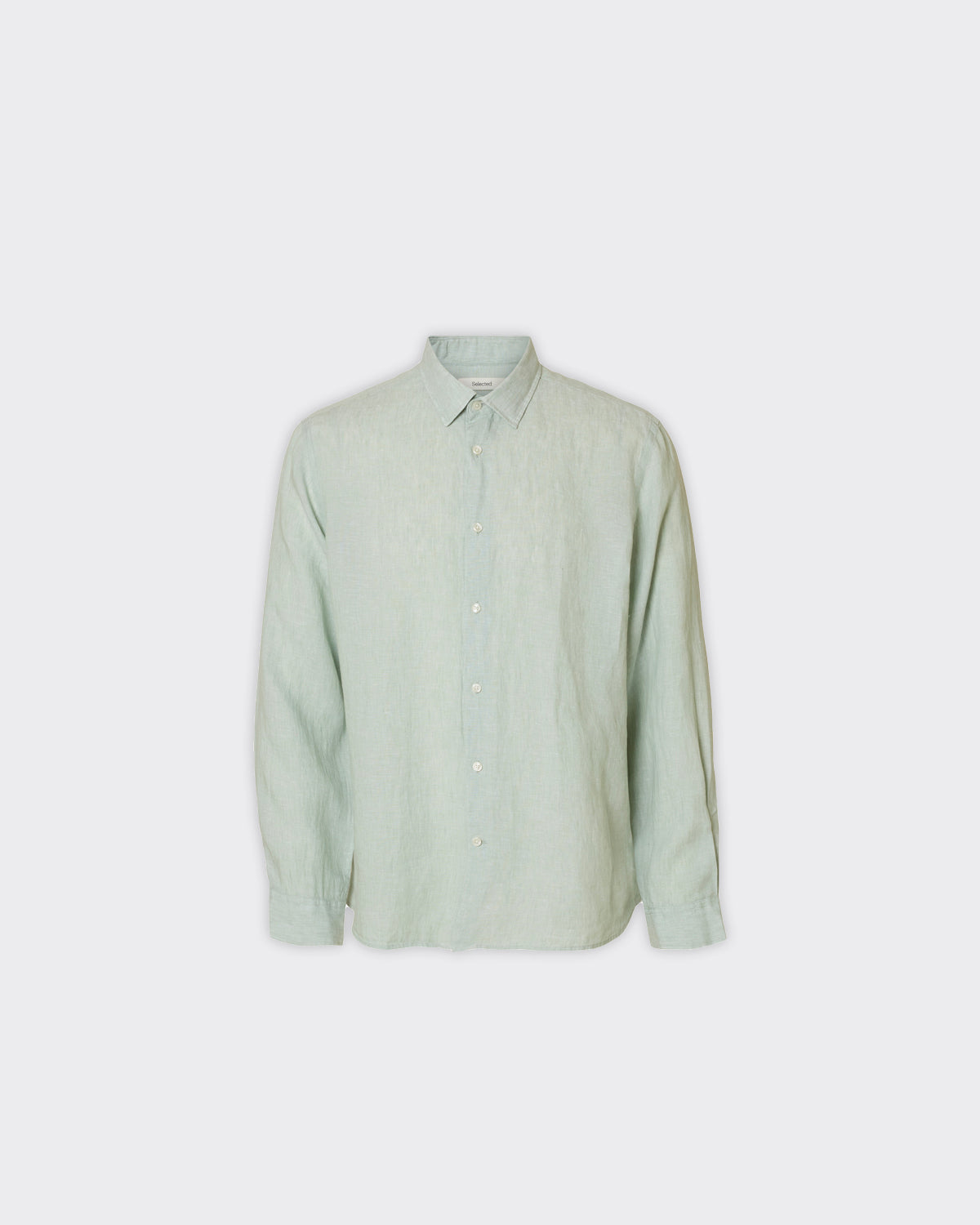 Camicia Regkylian Linen Aqua Gray