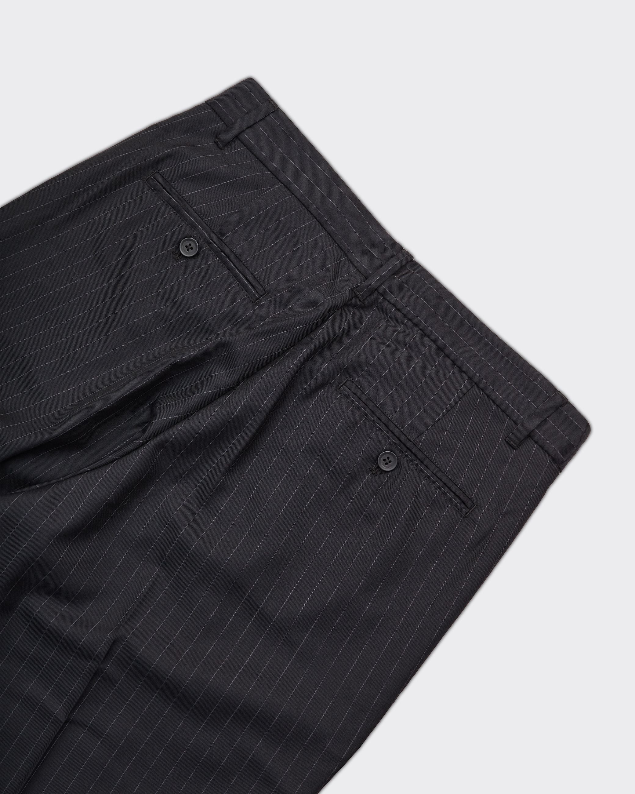 Trousers JOHNNY BLACK PINSTRIPE