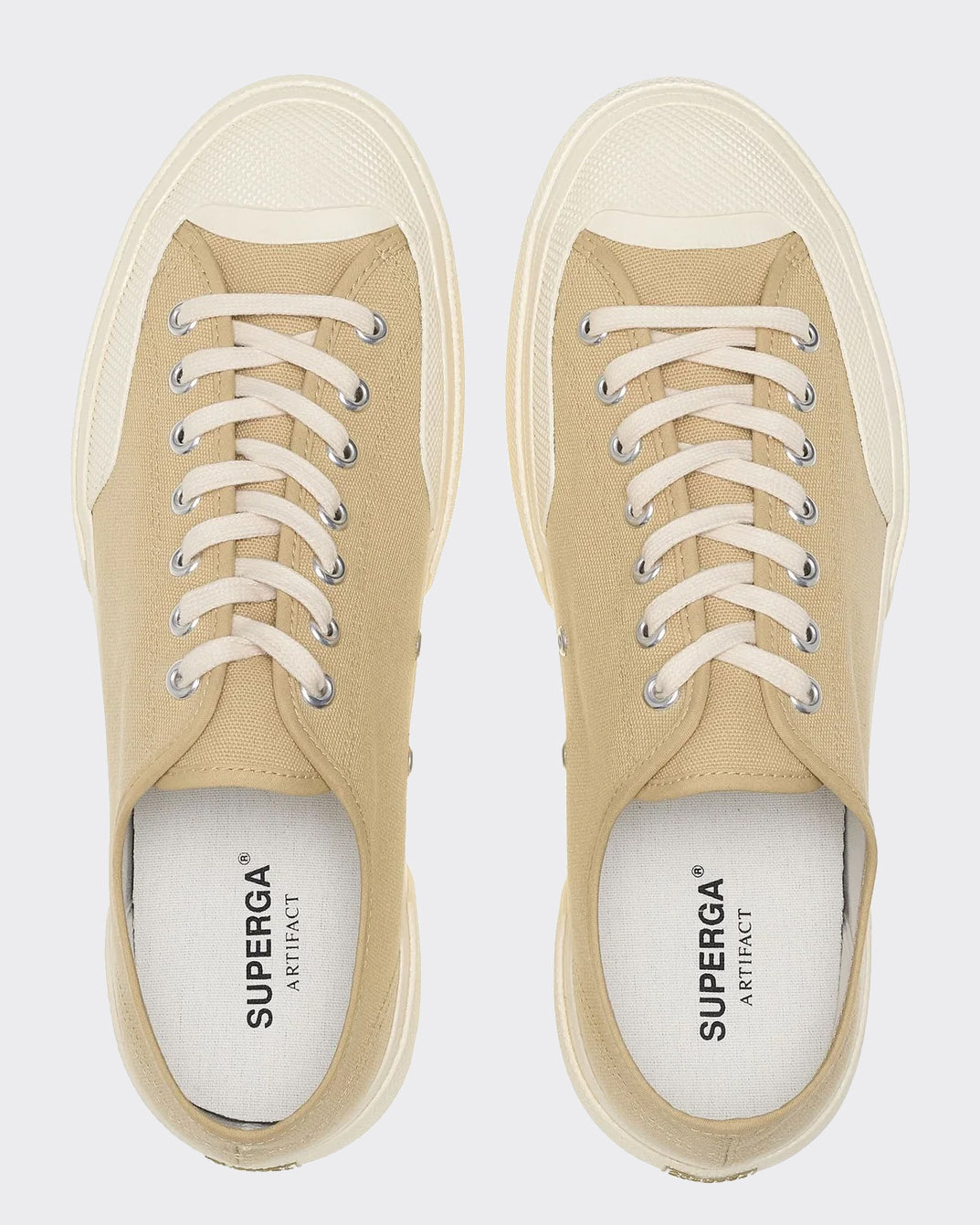 Sneakers 2432 Works Low Cut Beige/Off-White