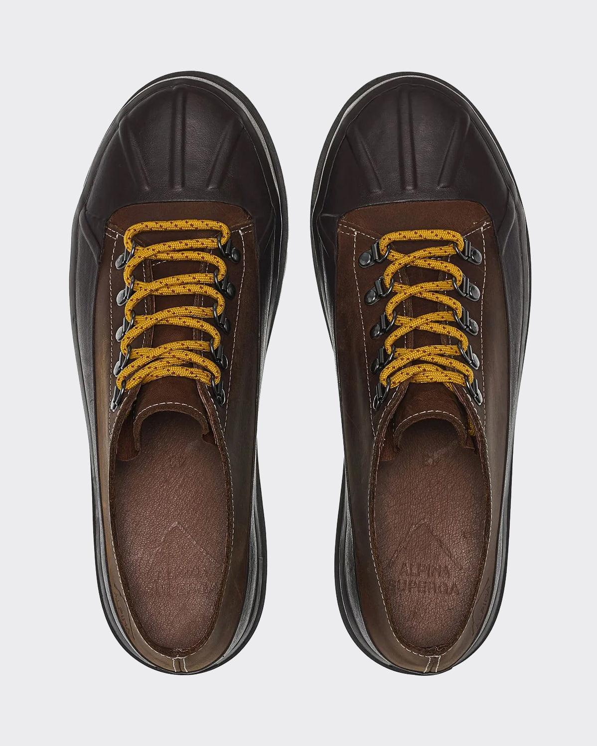 Sneakers 3345 Alpina Duck Crazy Horse Low Cut Brown Horse/Black