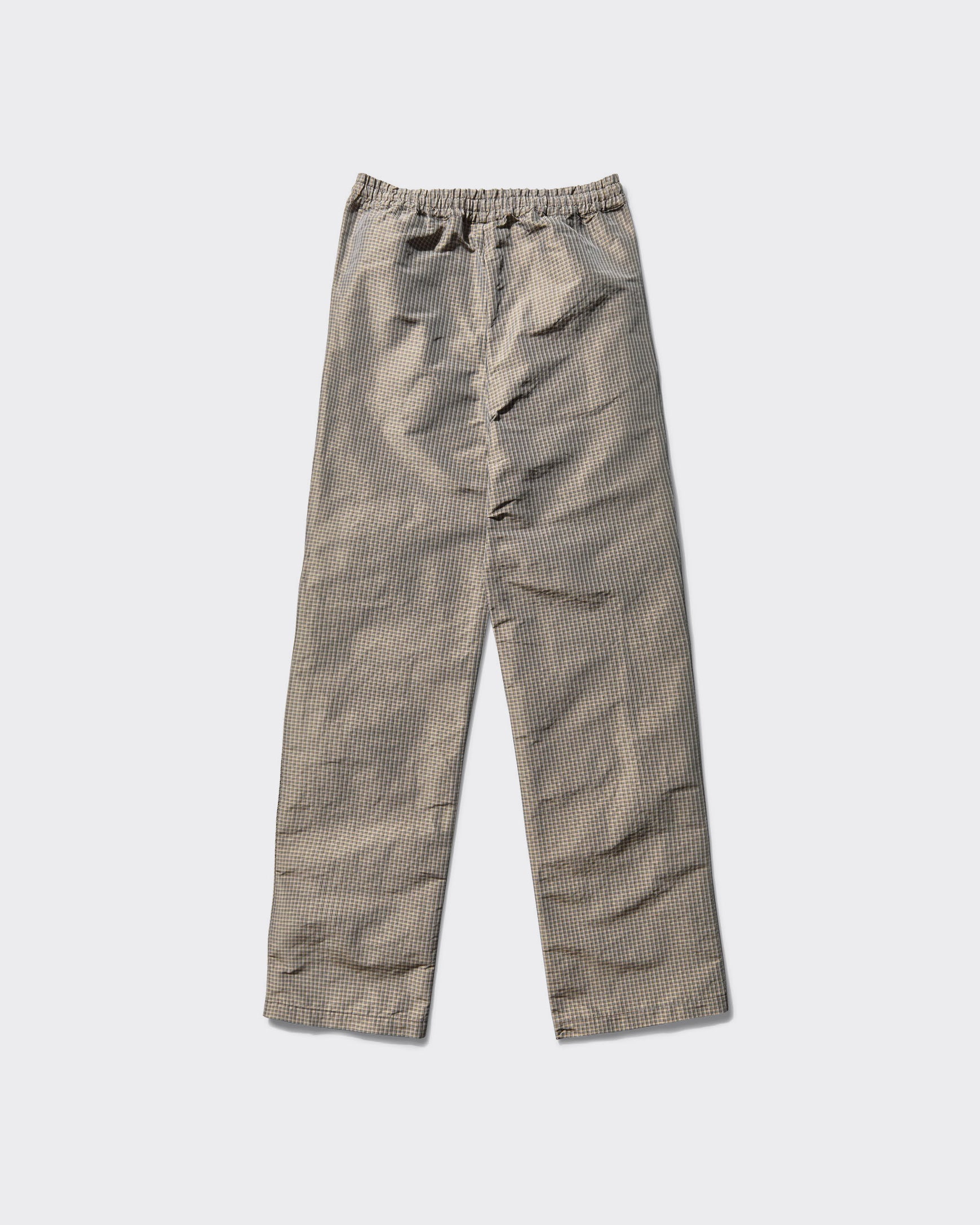 Track Pants Check Beige Black