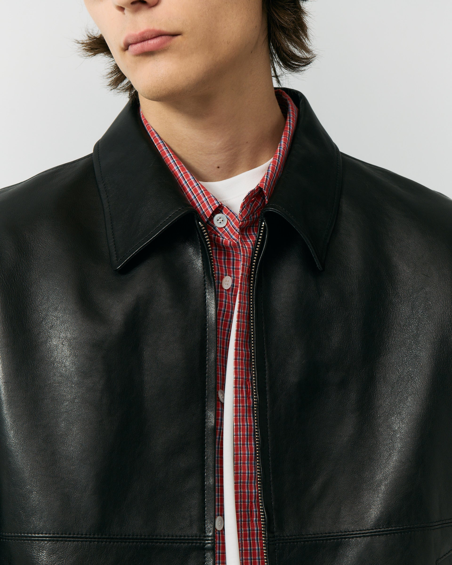 Giacca In Pelle Drizzler Nera