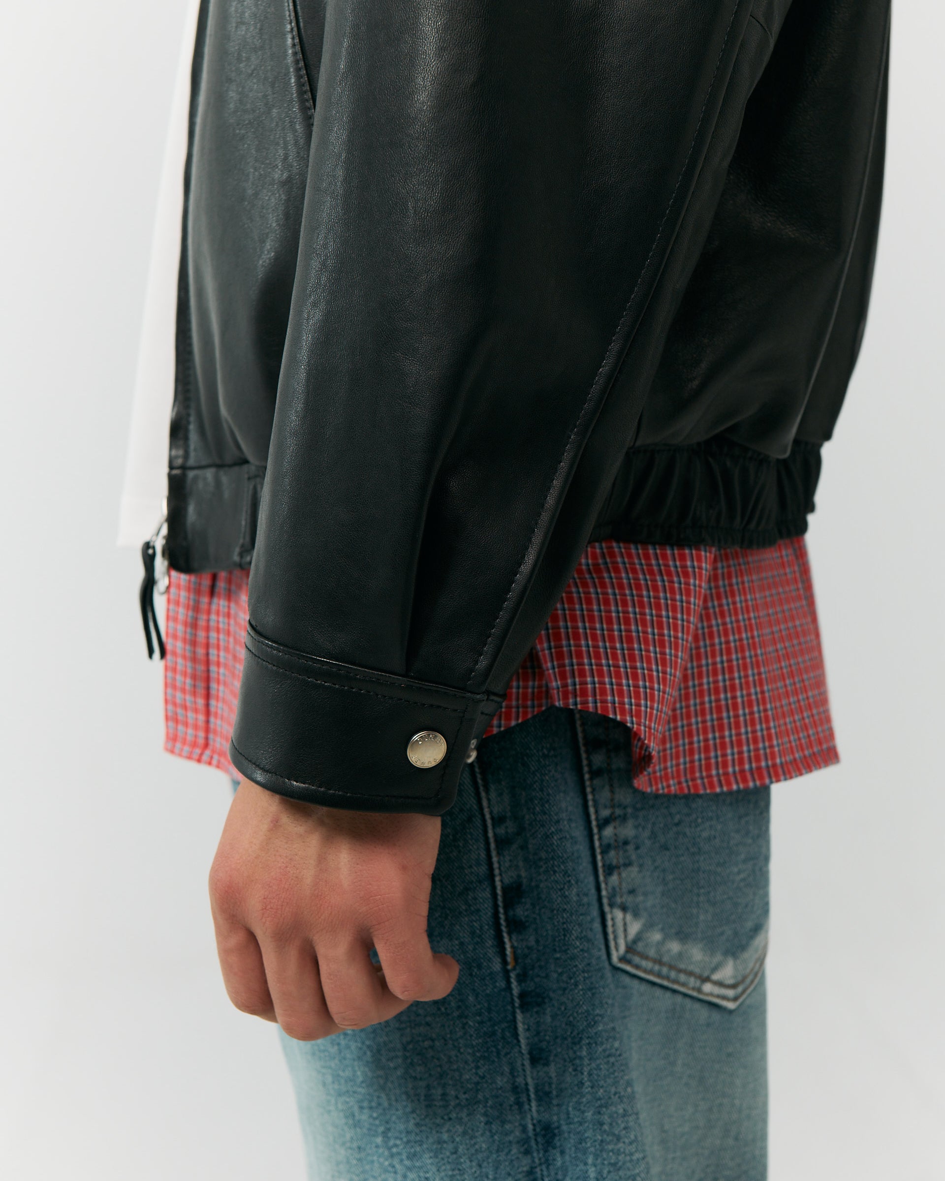 Giacca In Pelle Drizzler Nera