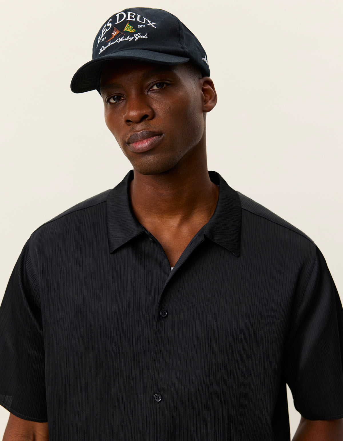 Camicia Ss Hector Pliss Nera