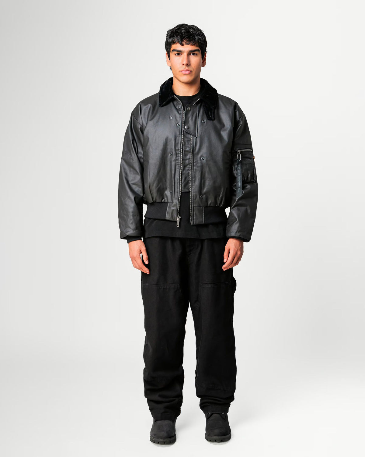 Bomber Cwu-45/P Flight Jacket Alpha x Andersson Bell Nero
