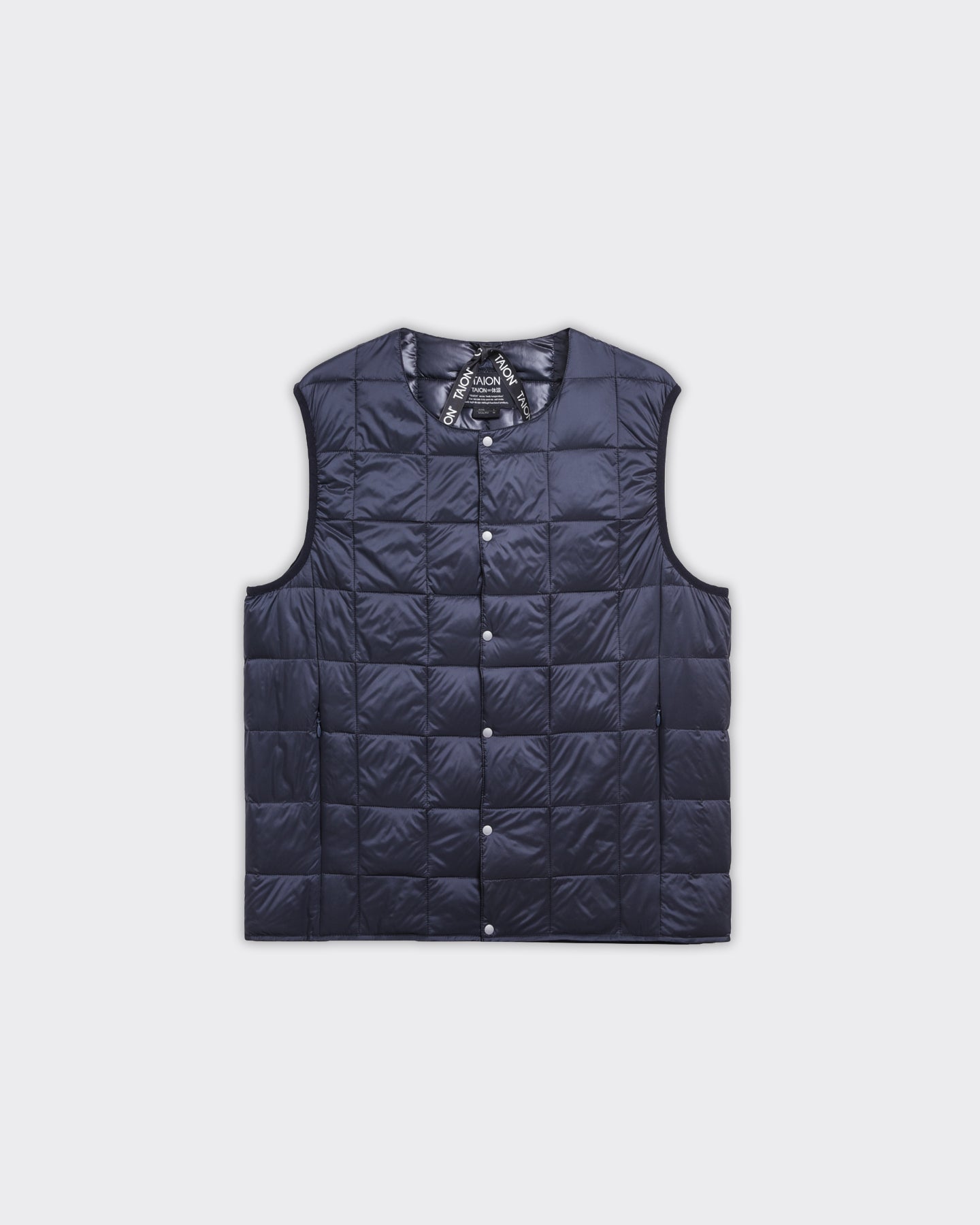 Vest Crewneck Button Down Blu Navy