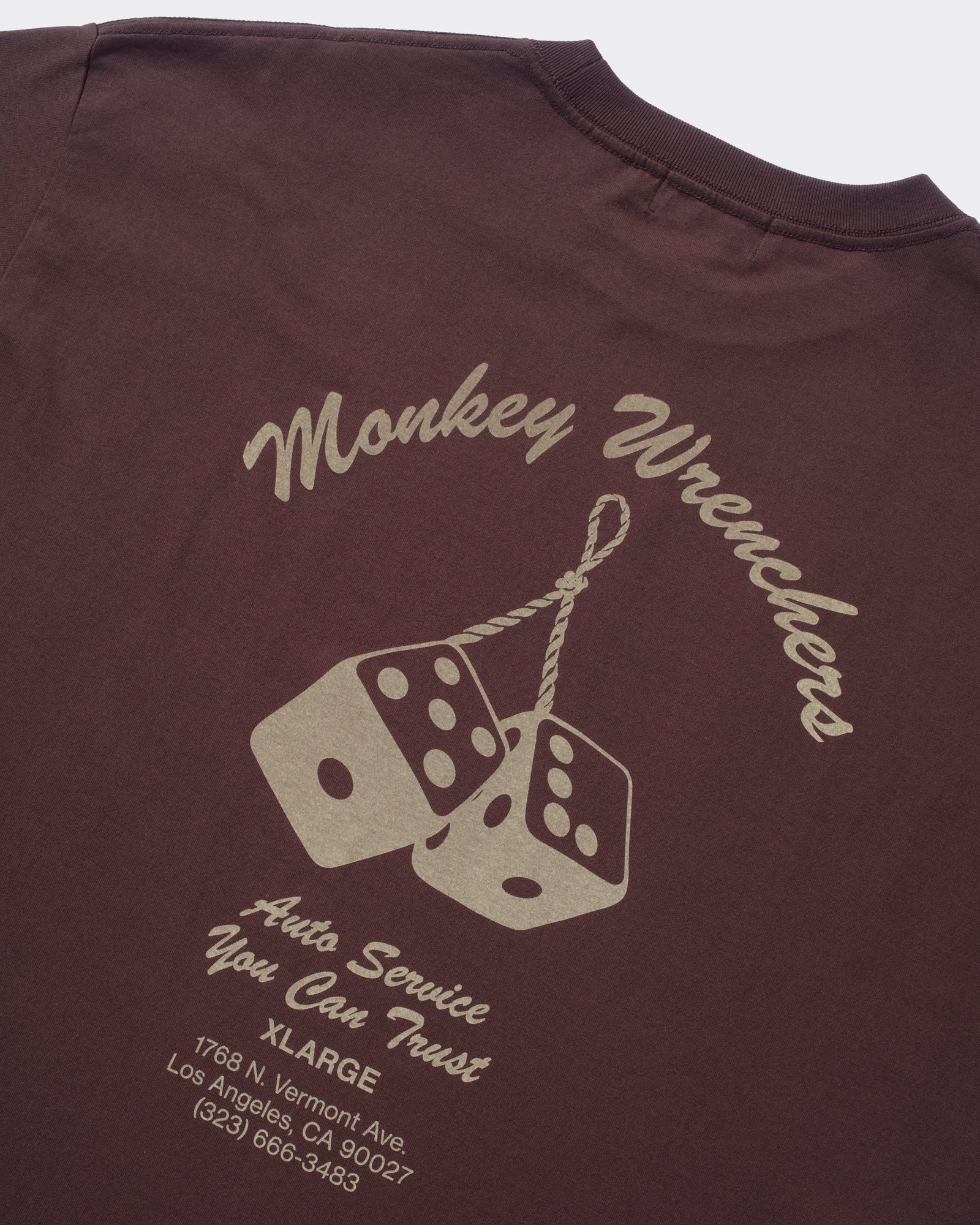 T-Shirt Monkey Wrenchers Marrone