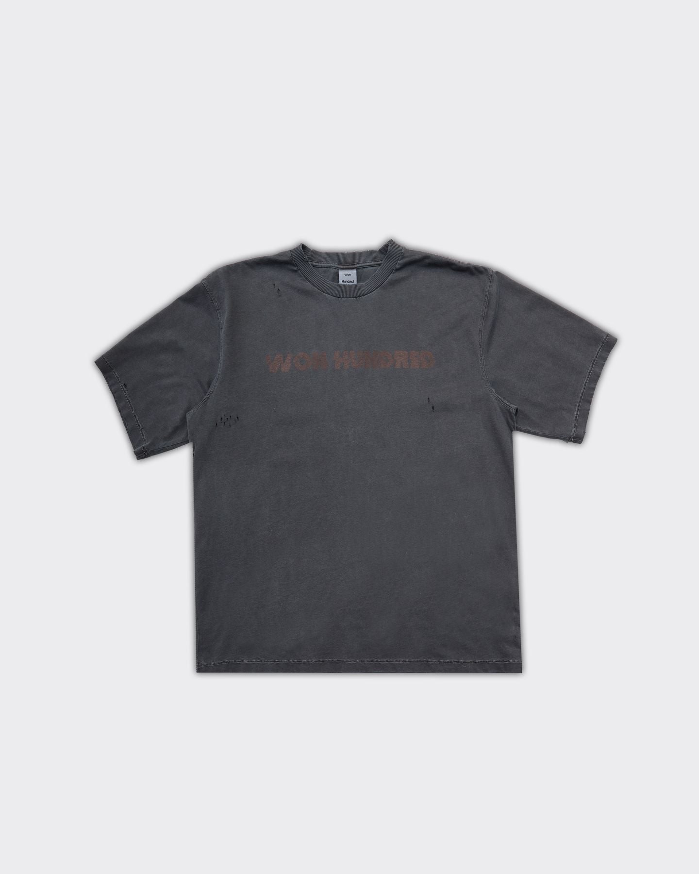 LA STAGGERED washed black T-Shirt