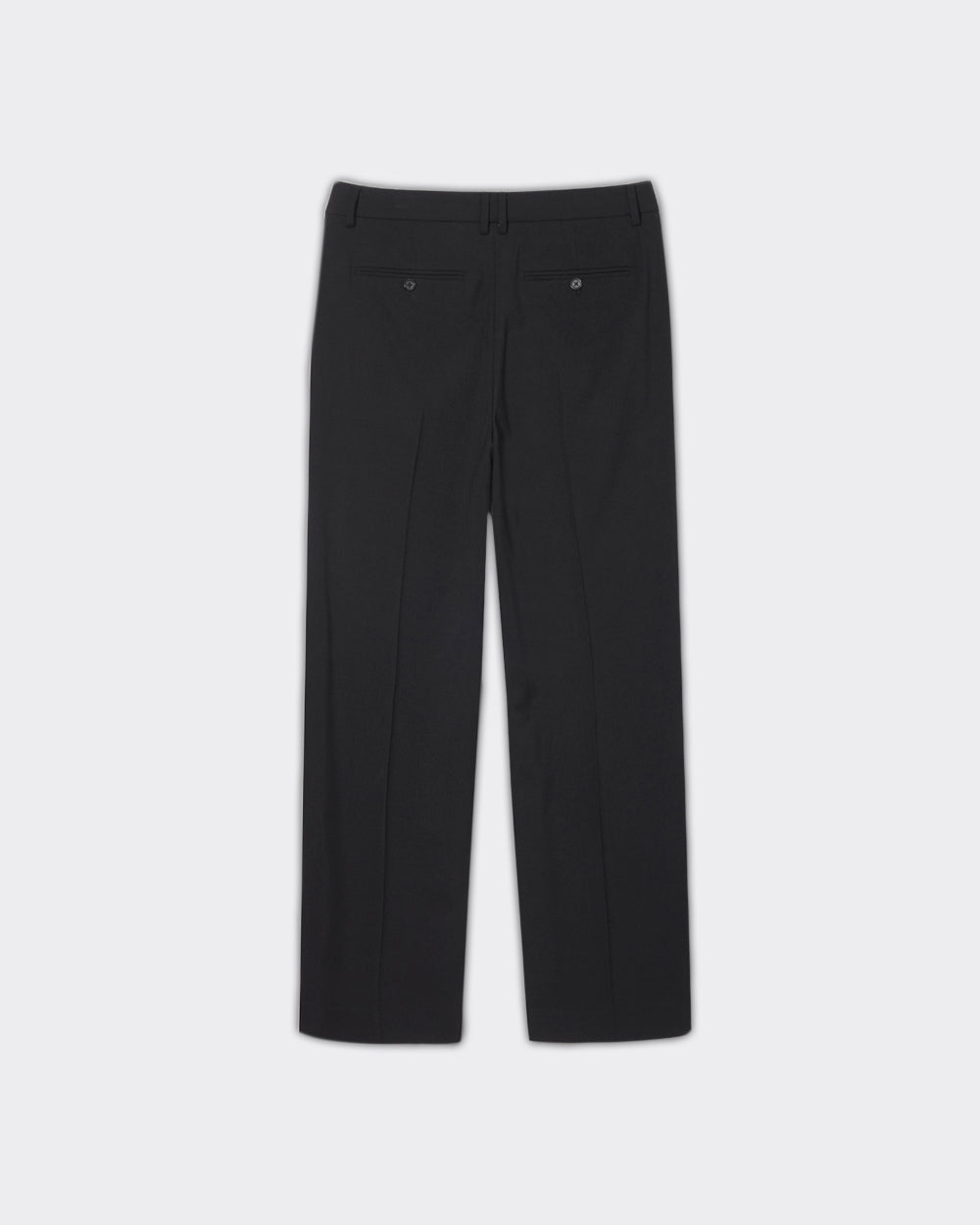 Pantaloni Pleated Semi-Wide Slacks Neri
