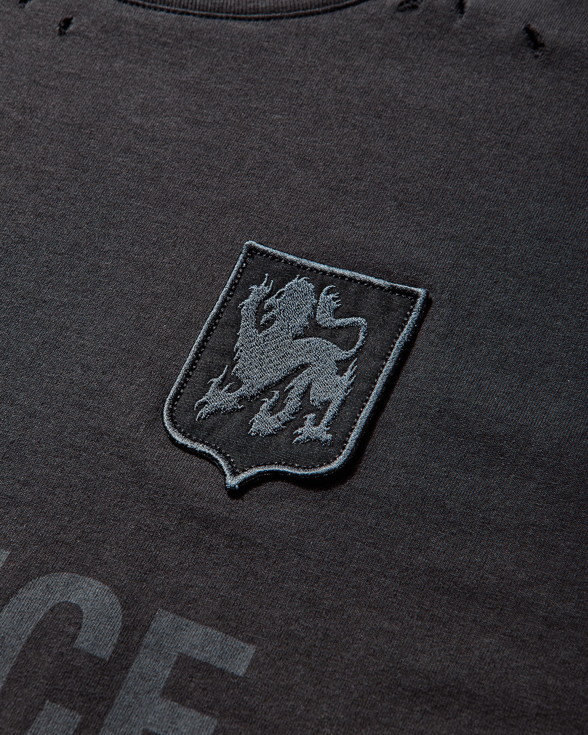 T-Shirt Offence Defence Washed Black