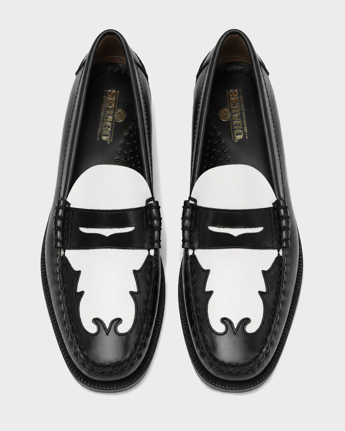Mocassino Dan Scarabeo Nero/Bianco