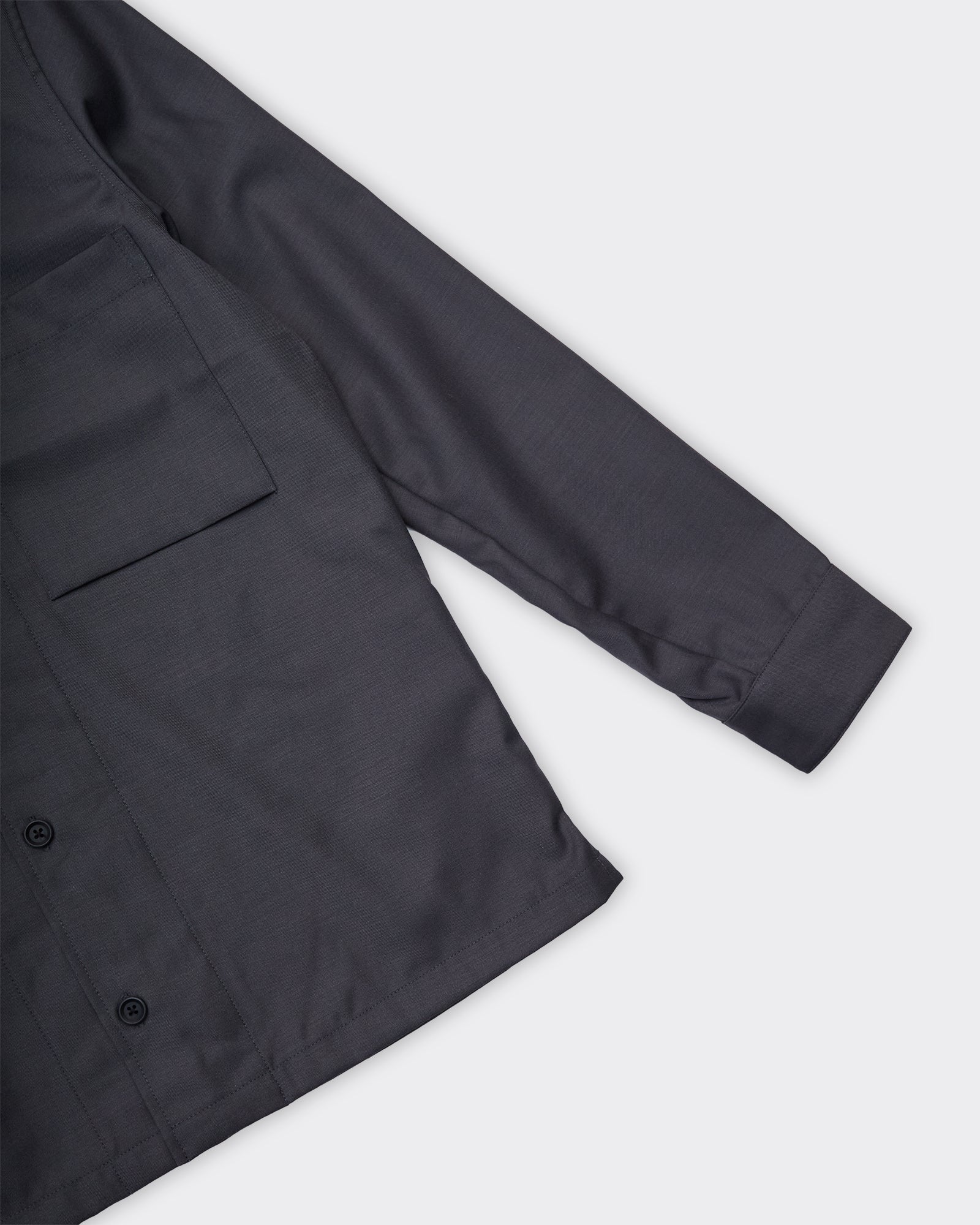 Overshirt Sadamon Black Oyster