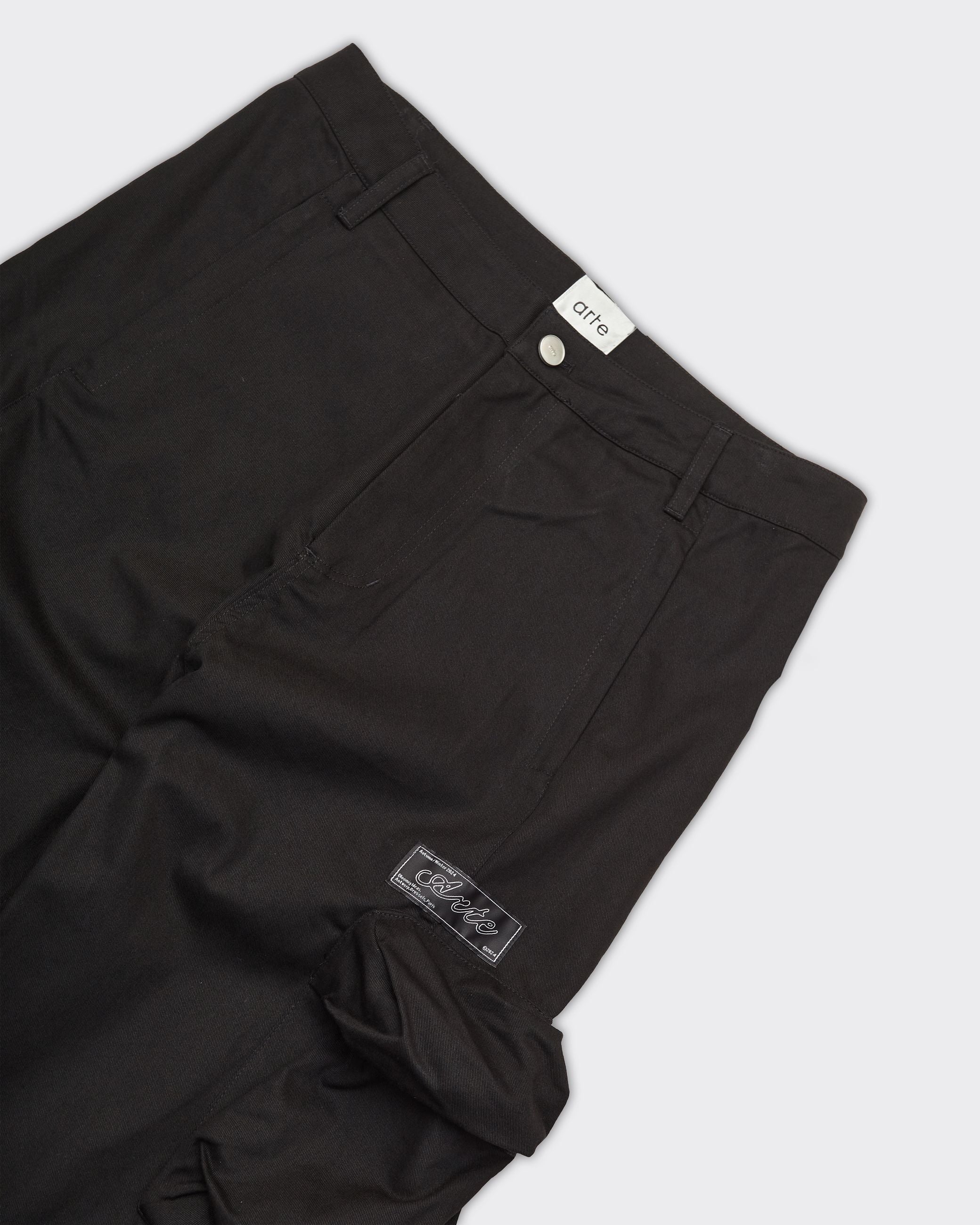 Pantalone 3D Pockets Cargo Nylon Nero