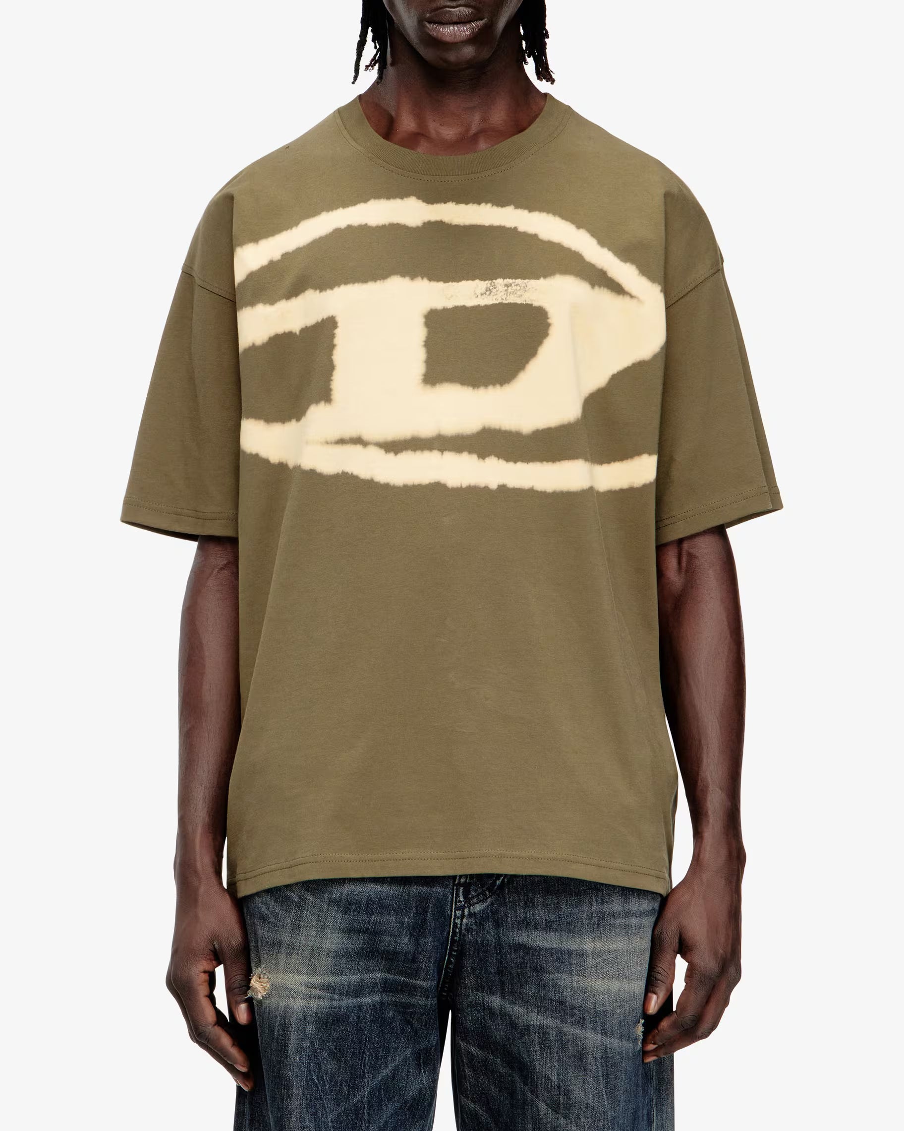 T-Shirt T-Boxt Bleach Olive/Green