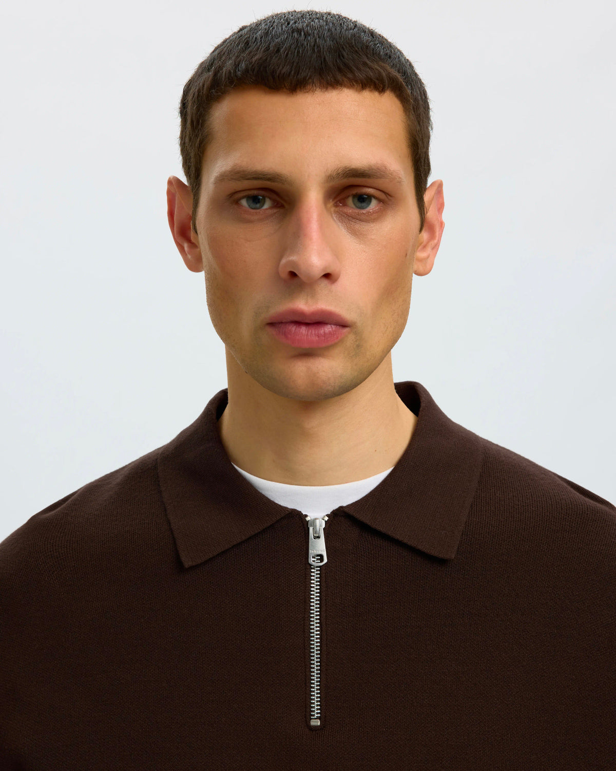 Polo Teller Knit Half Zip Delicioso