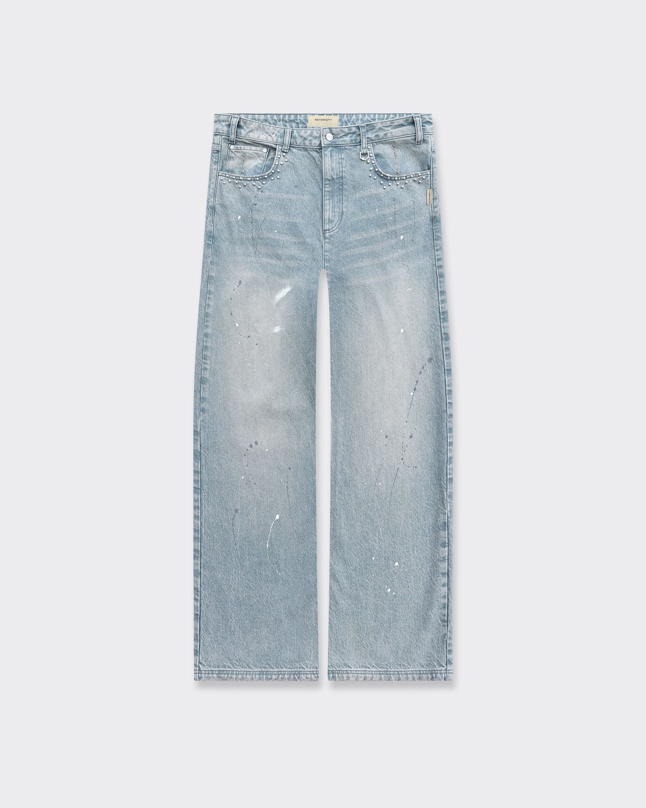 Jeans Studded Denim Light Blu