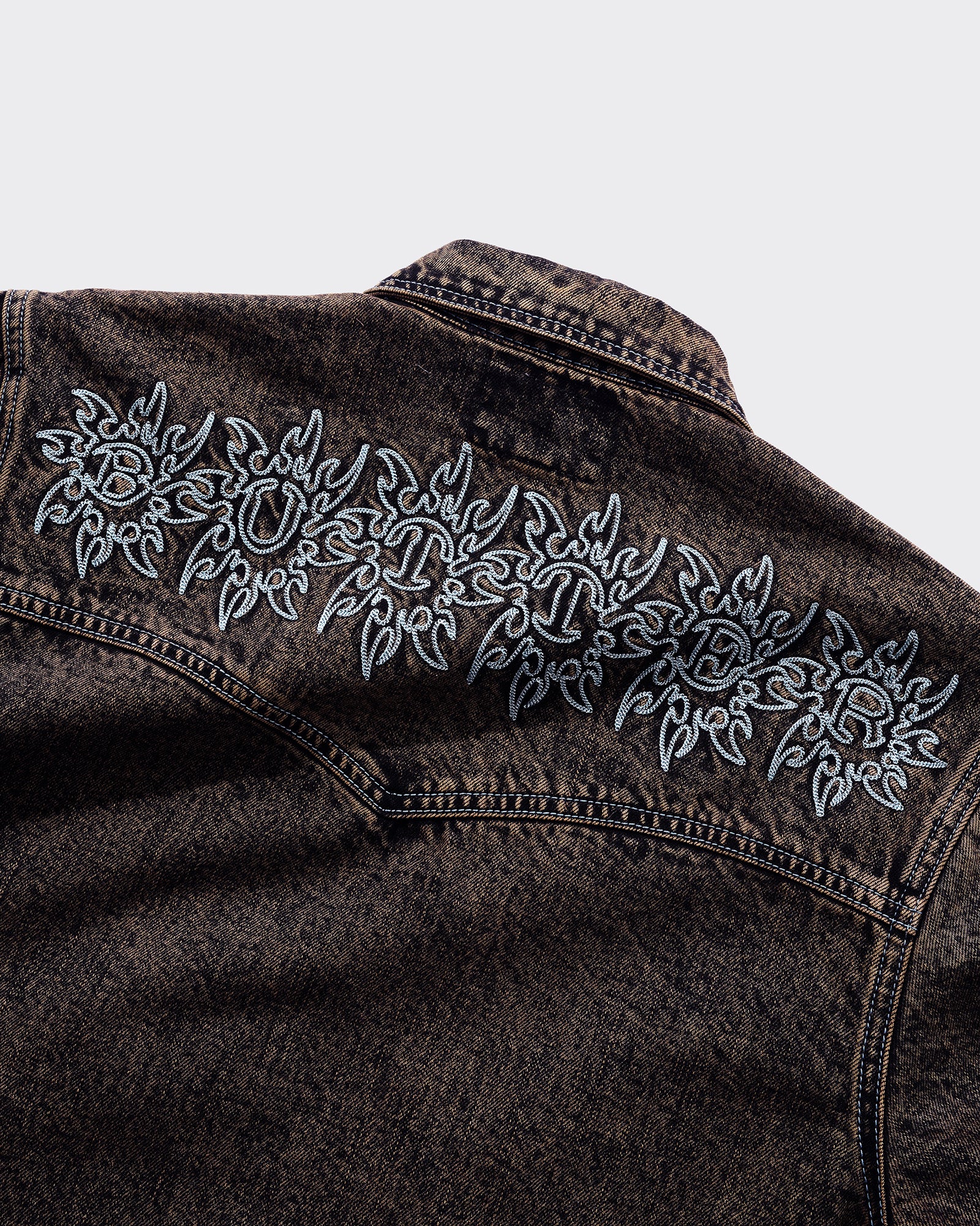 Giacca Bronco Denim Tinted Brown