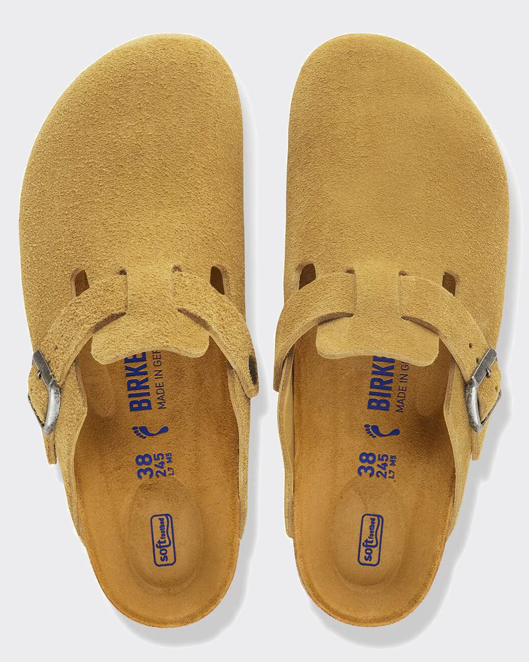 Ciabatta Boston Suede Softbed Tonal Pepper