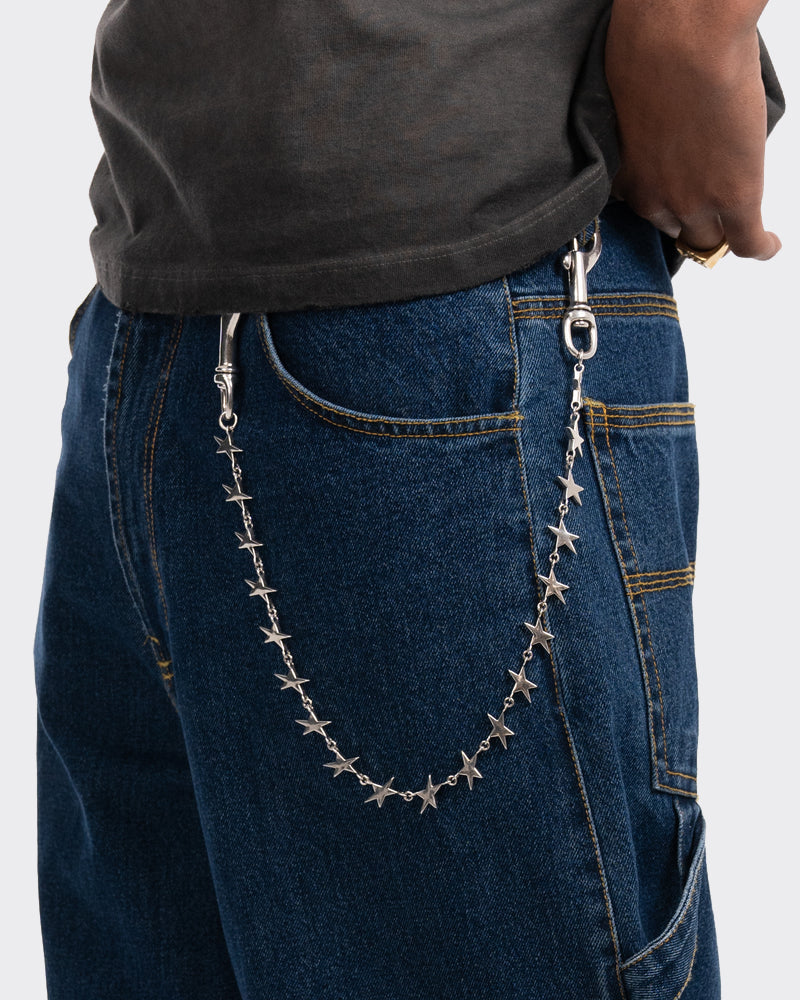 Stars Pant Chain Argento