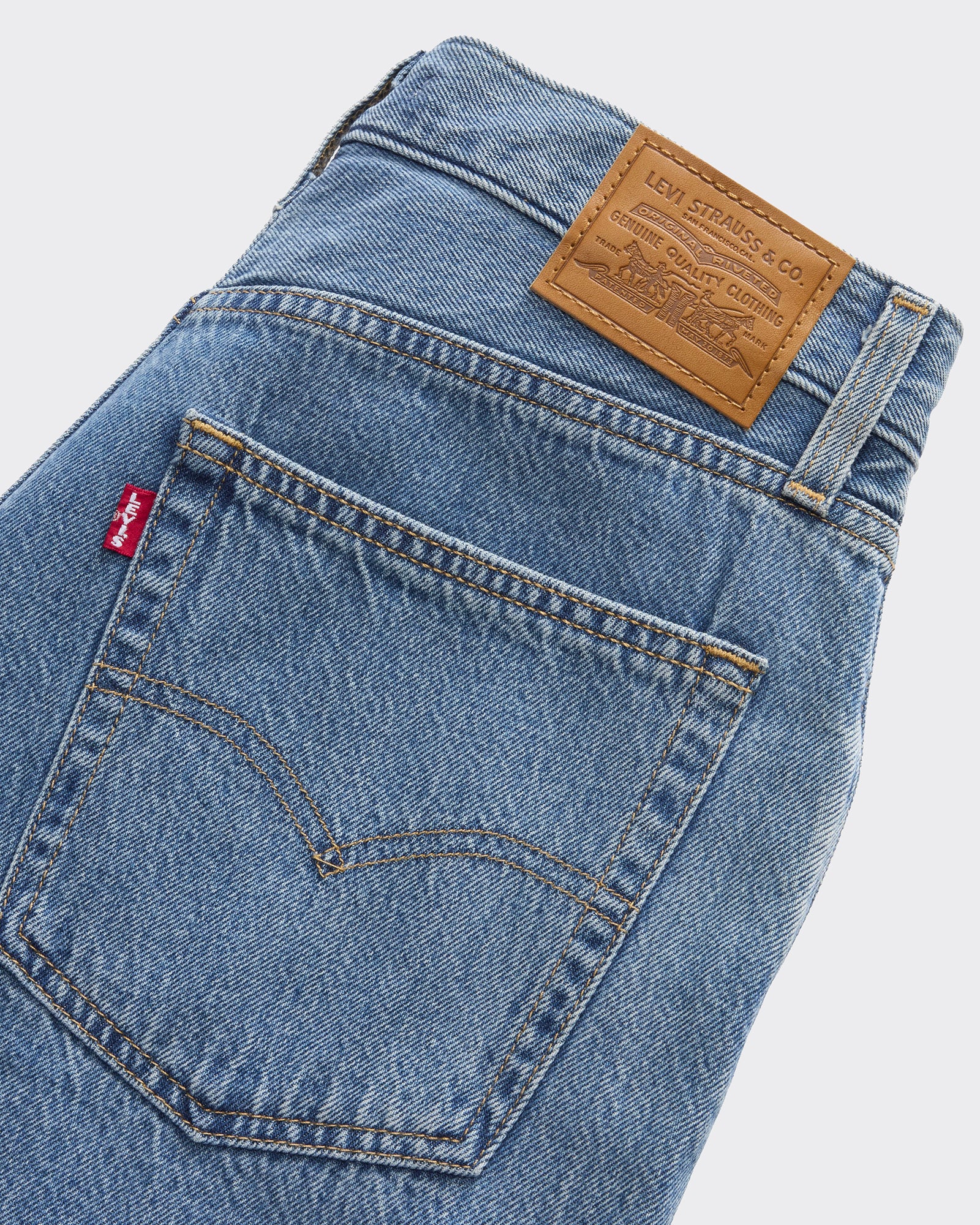 Shorts Baggy Dad Denim Blu