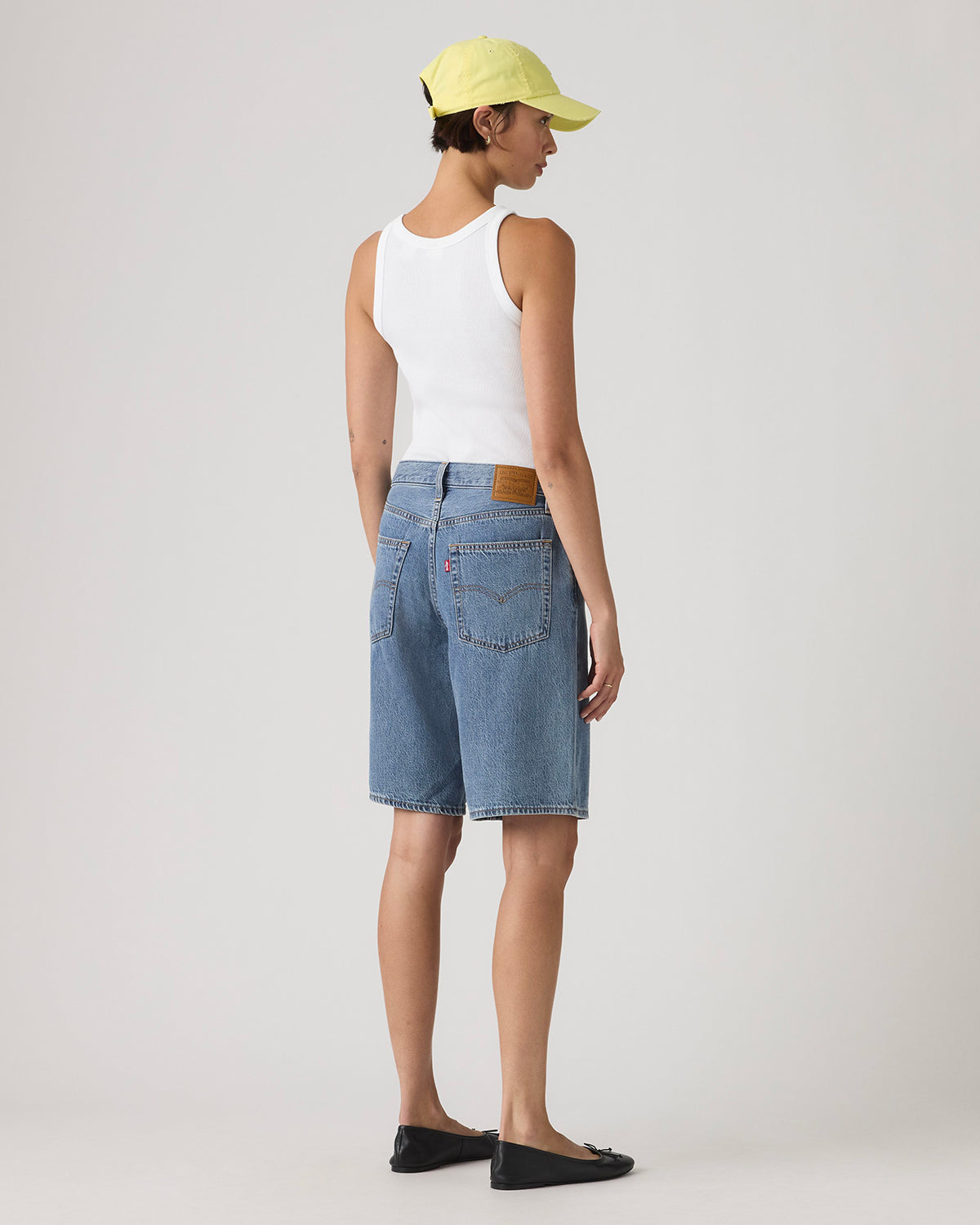 Shorts Baggy Dad Denim Blu