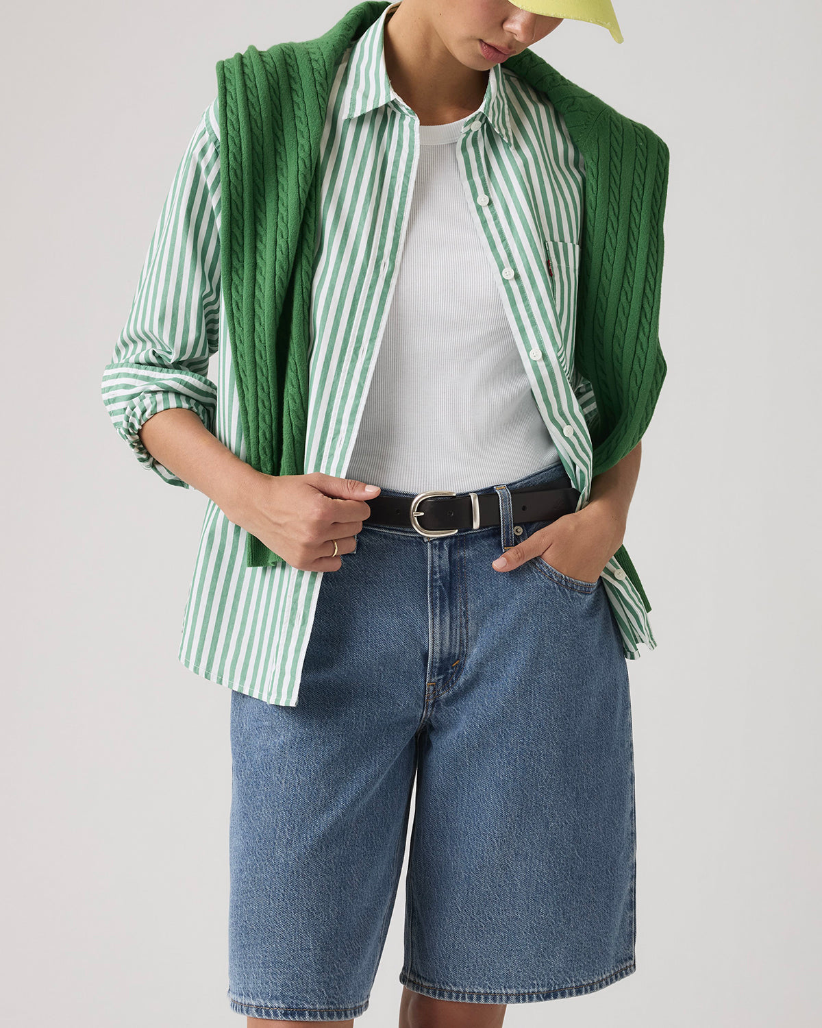 Shorts Baggy Dad Denim Blu