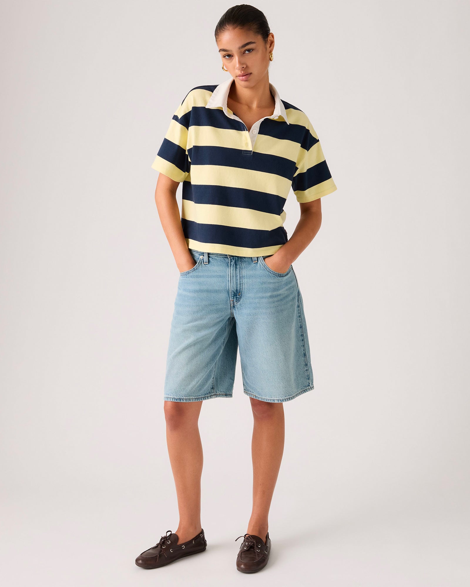 Shorts Baggy Dad Med Indigo