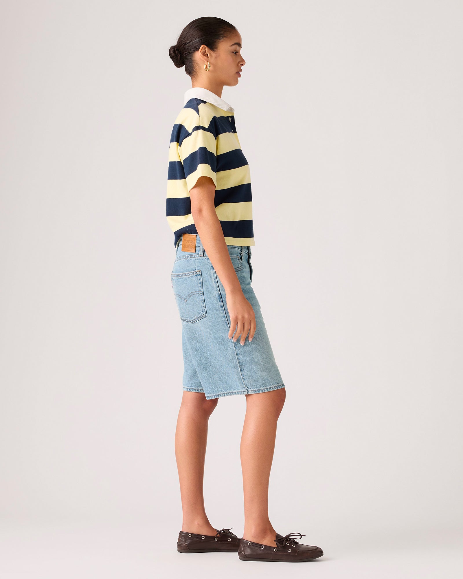 Shorts Baggy Dad Med Indigo