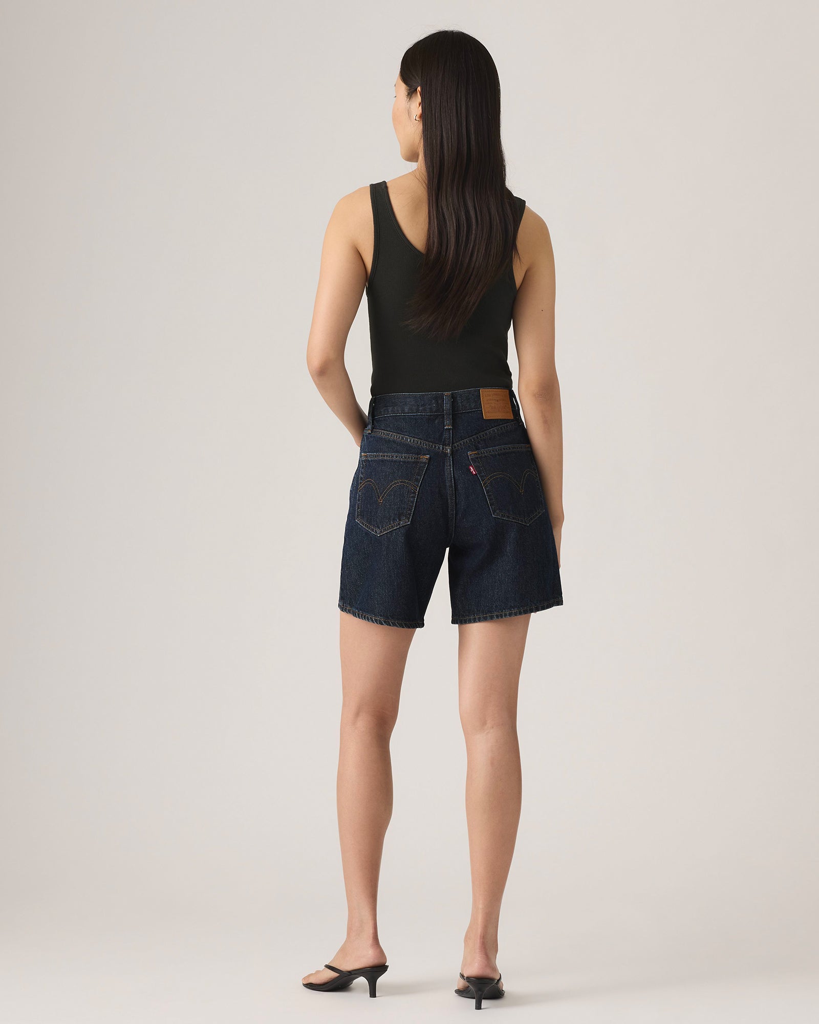 Shorts High Baggy Dark Indigo