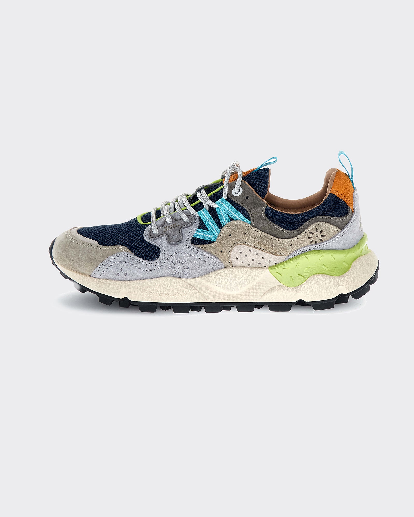 Sneakers Yamano 3 Suede-Mesh Grey/Navy