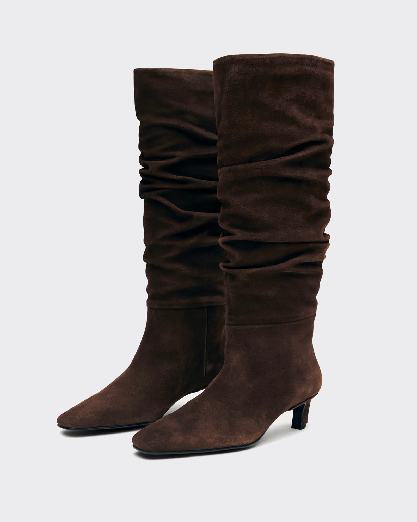 Stivale Kalila Suede Leather Chocolate