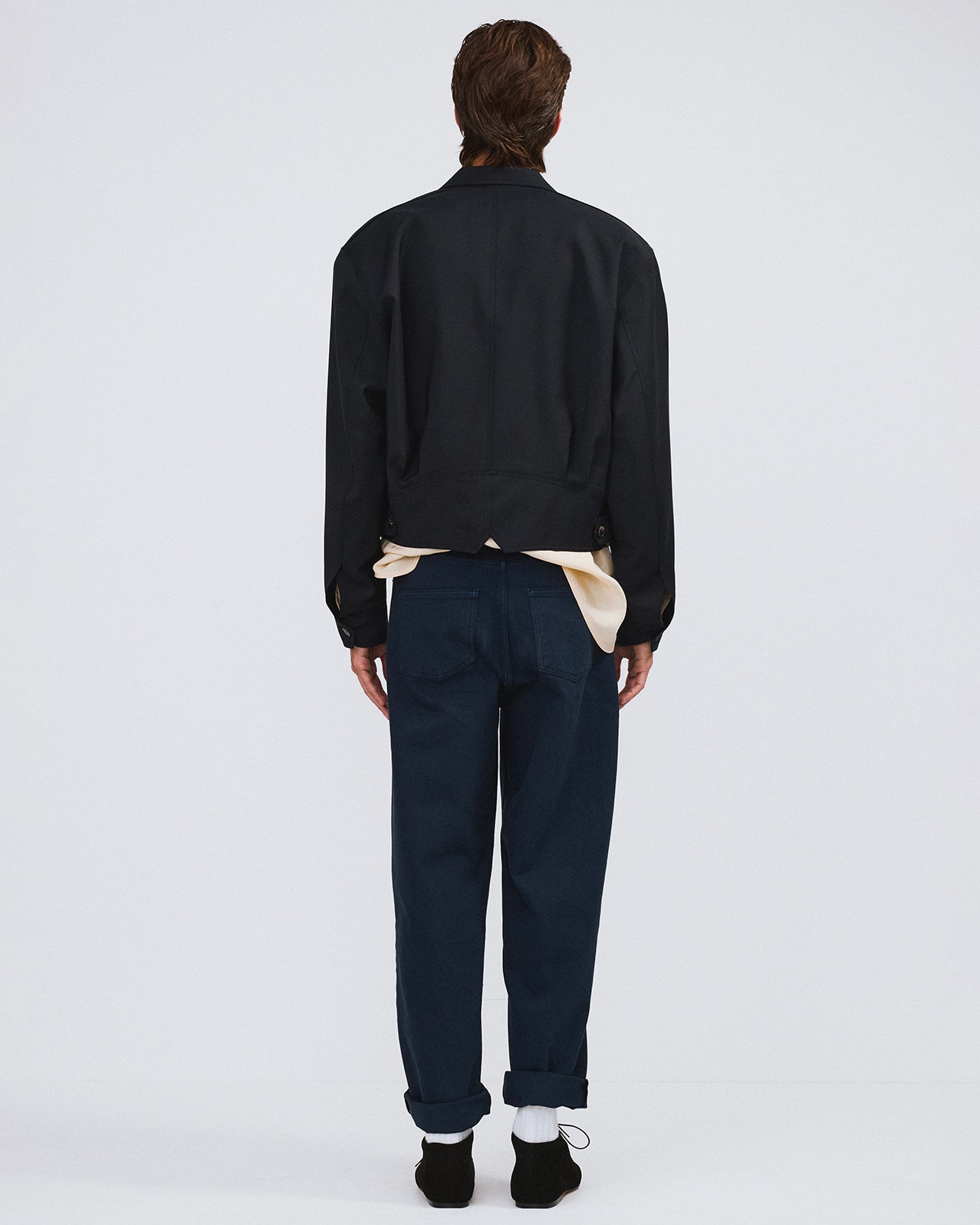 Blazer Short Double Breasted Dark Navy