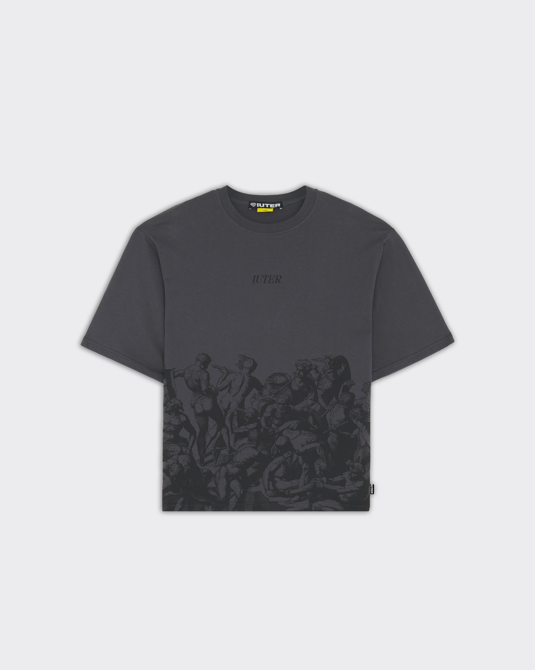 T-Shirt Battle Reverse Stitch Asphalt