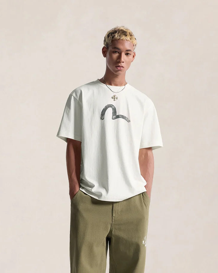 T-Shirt Vintage Seagull Ecru